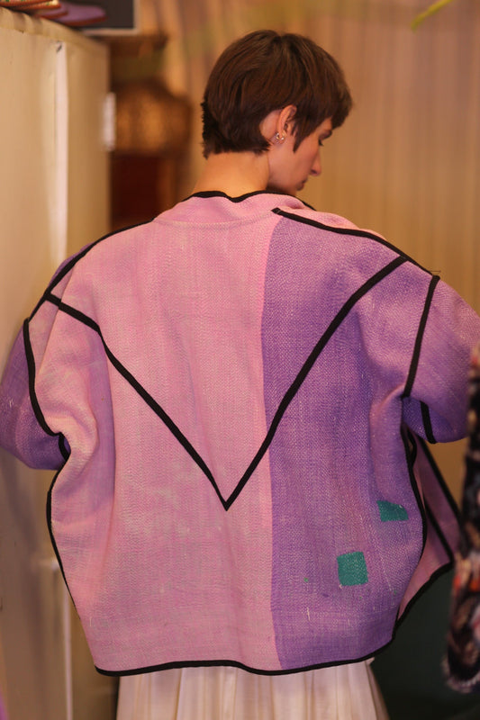PURPLE PINK JACKET OUNA - BANGKOK TAILOR CLOTHING STORE - HANDMADE CLOTHING