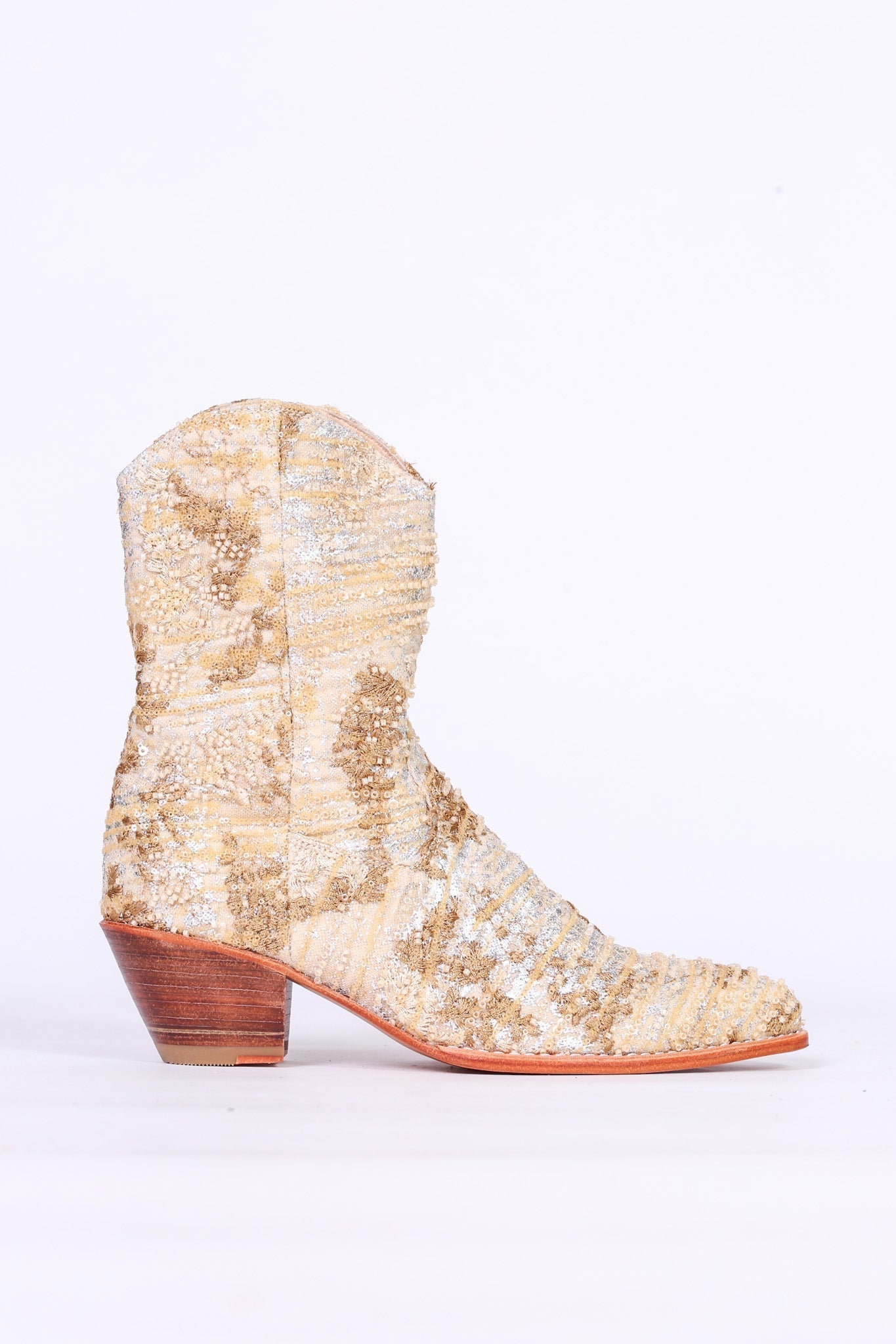 SEQUIN EMBROIDERED BOOTS LIVAS - BANGKOK TAILOR CLOTHING STORE - HANDMADE CLOTHING