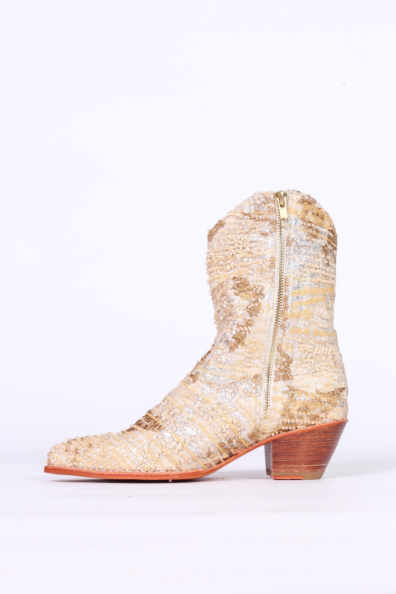 SEQUIN EMBROIDERED BOOTS LIVAS - BANGKOK TAILOR CLOTHING STORE - HANDMADE CLOTHING