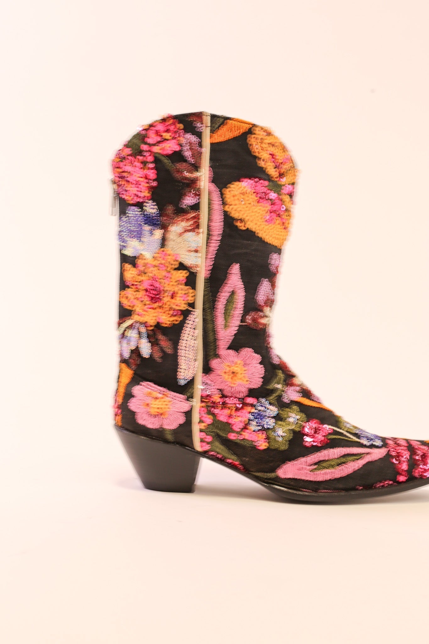 SEQUIN EMBROIDERED BOOTS TAYLOR - BANGKOK TAILOR CLOTHING STORE - HANDMADE CLOTHING