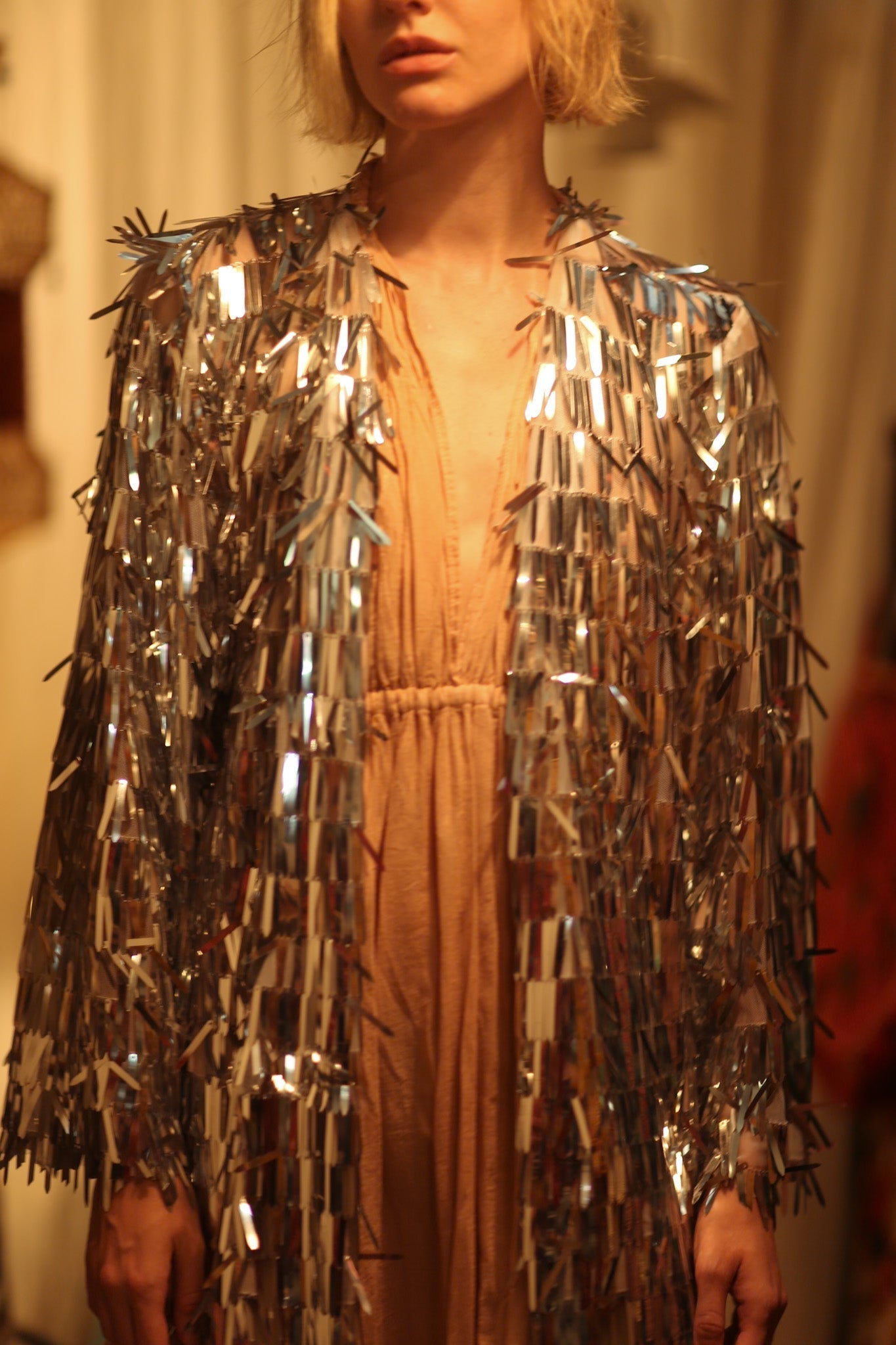 SEQUIN SILVER GLITTER KIMONO FRANKA - MOMO STUDIO BERLIN - Berlin Concept Store - sustainable & ethical fashion