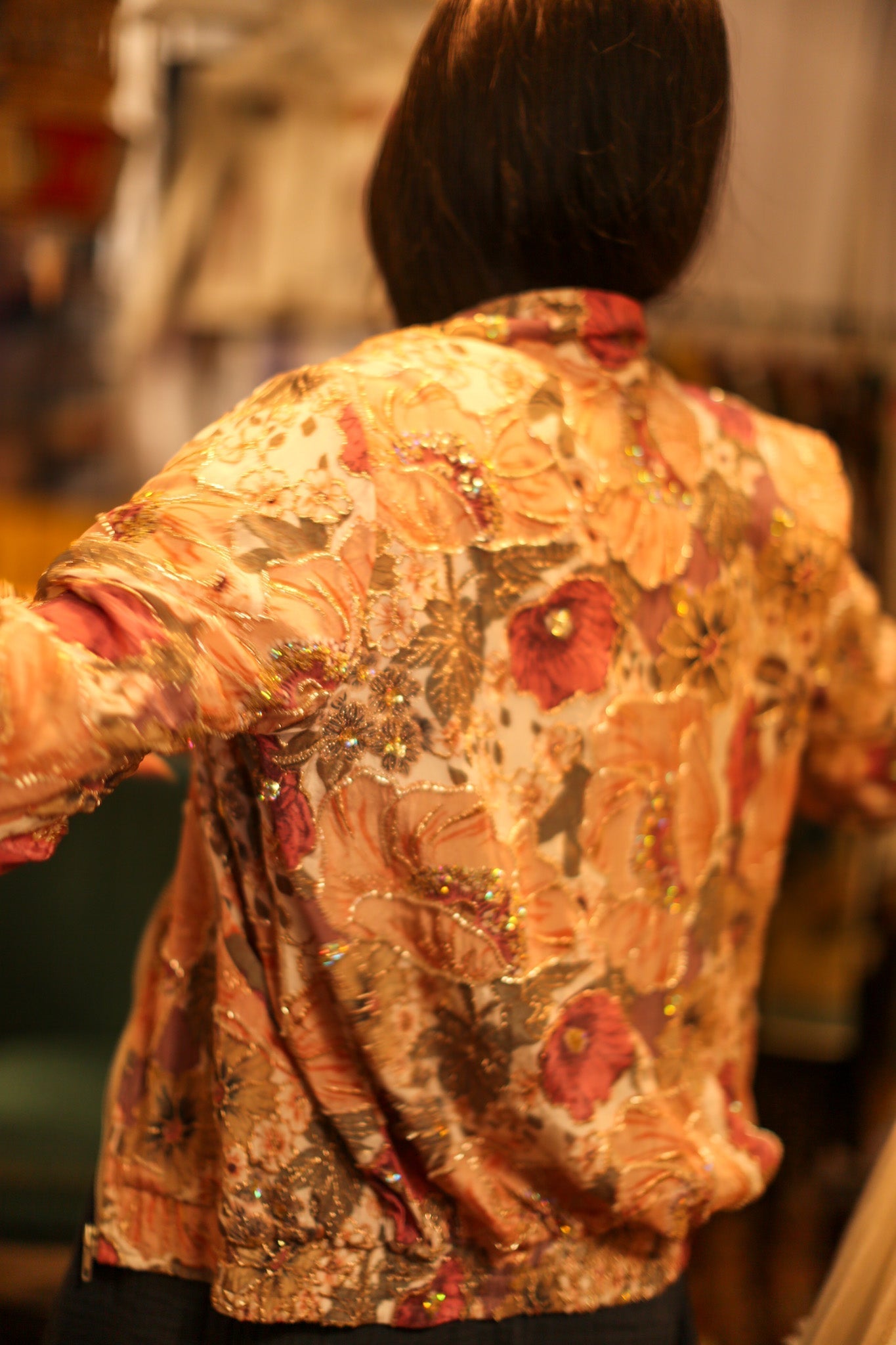 SILK BOMBER JACKET CARMEN - BANGKOK TAILOR CLOTHING STORE - HANDMADE CLOTHING