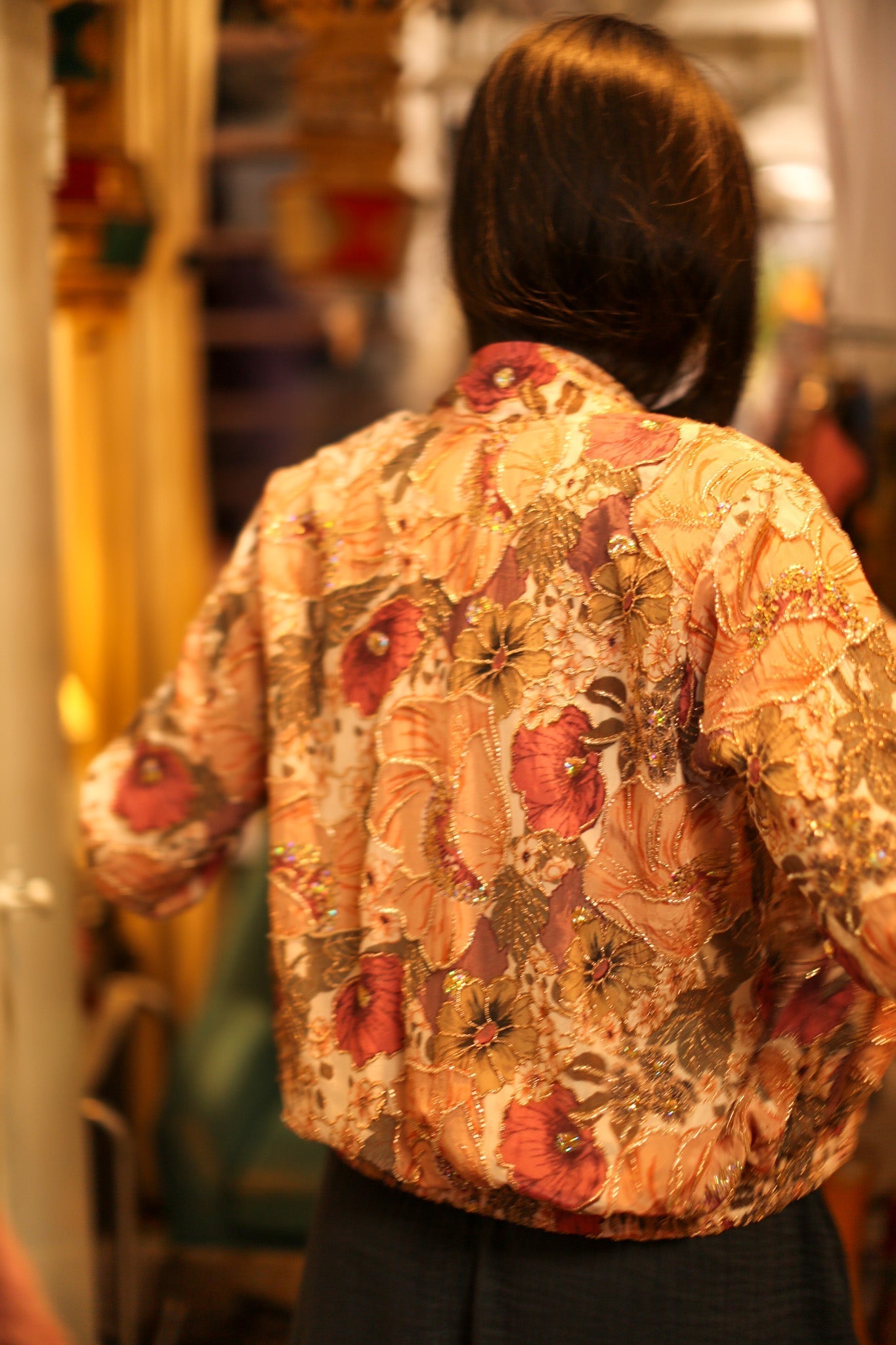 SILK BOMBER JACKET CARMEN - BANGKOK TAILOR CLOTHING STORE - HANDMADE CLOTHING