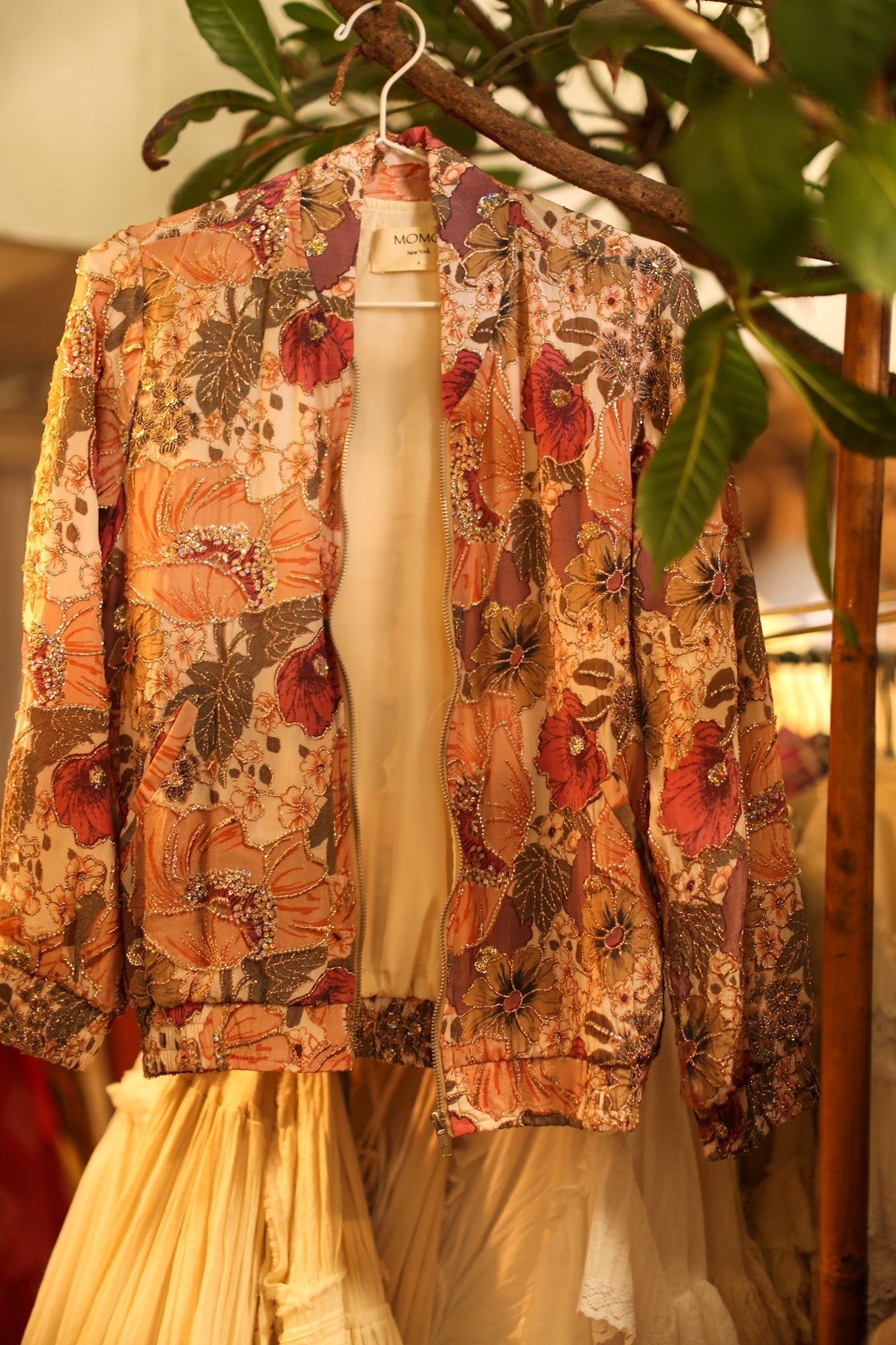 SILK BOMBER JACKET CARMEN - BANGKOK TAILOR CLOTHING STORE - HANDMADE CLOTHING