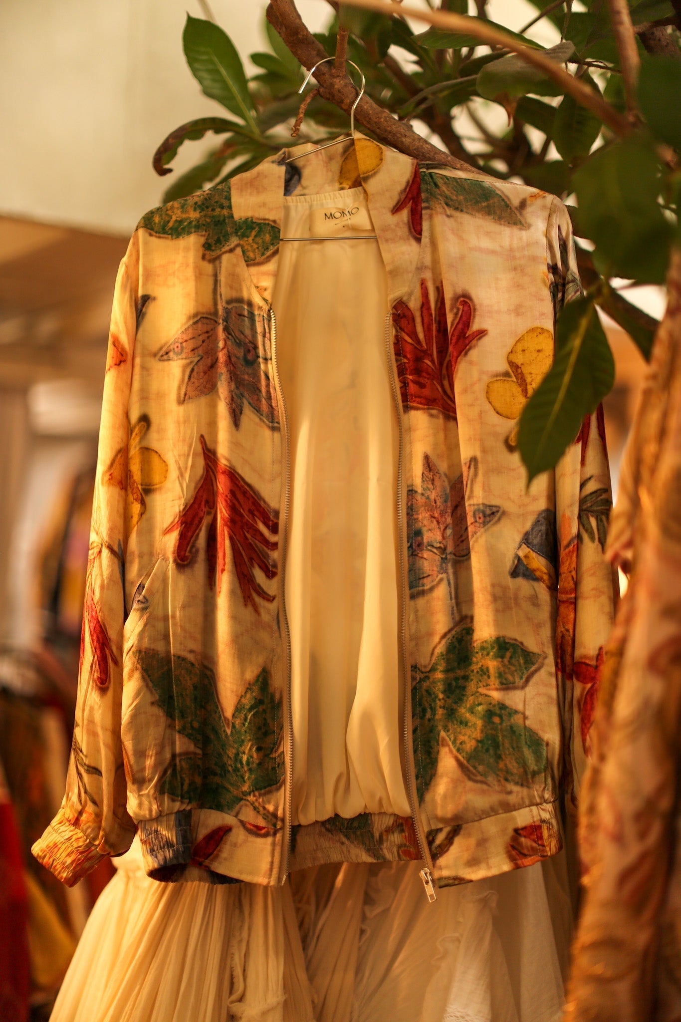 SILK BOMBER JACKET CHARLY - BANGKOK TAILOR CLOTHING STORE - HANDMADE CLOTHING