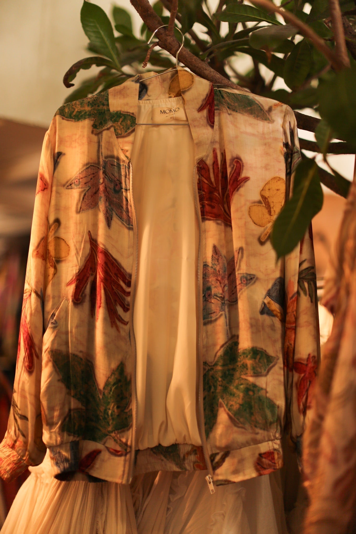 SILK BOMBER JACKET CHARLY - BANGKOK TAILOR CLOTHING STORE - HANDMADE CLOTHING