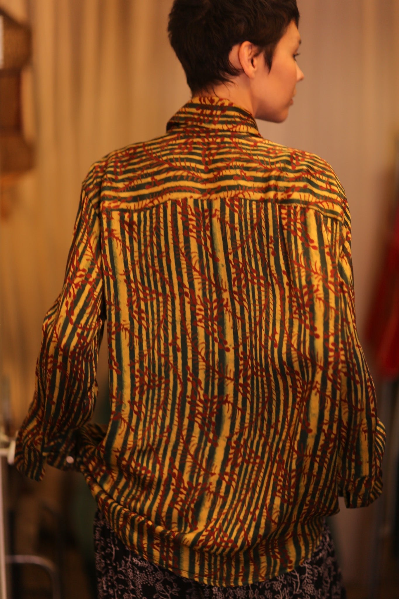 SILK BOYFRIEND SHIRT BAMREST - BANGKOK TAILOR CLOTHING STORE - HANDMADE CLOTHING