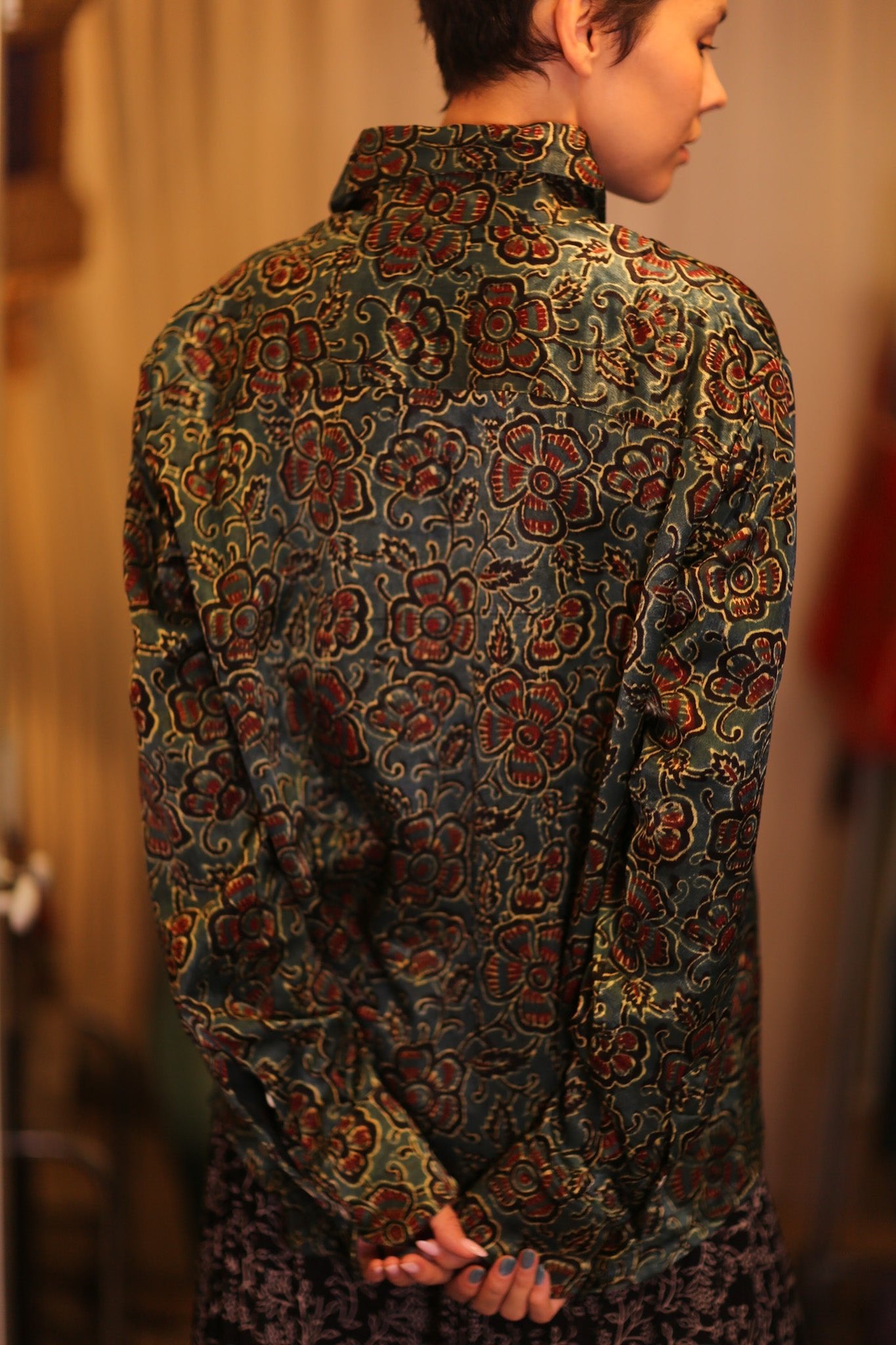 SILK BOYFRIEND SHIRT HTOO - BANGKOK TAILOR CLOTHING STORE - HANDMADE CLOTHING