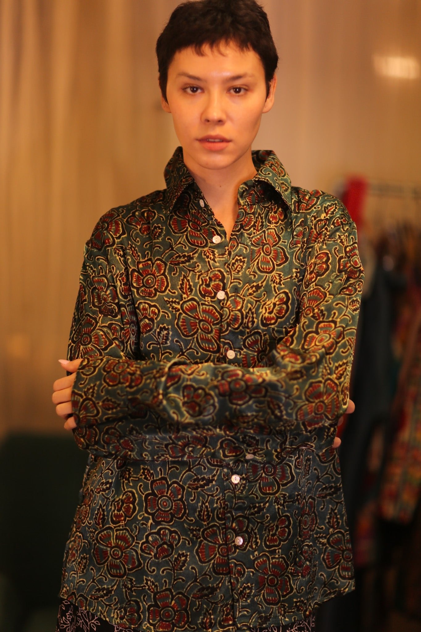 SILK BOYFRIEND SHIRT HTOO - BANGKOK TAILOR CLOTHING STORE - HANDMADE CLOTHING