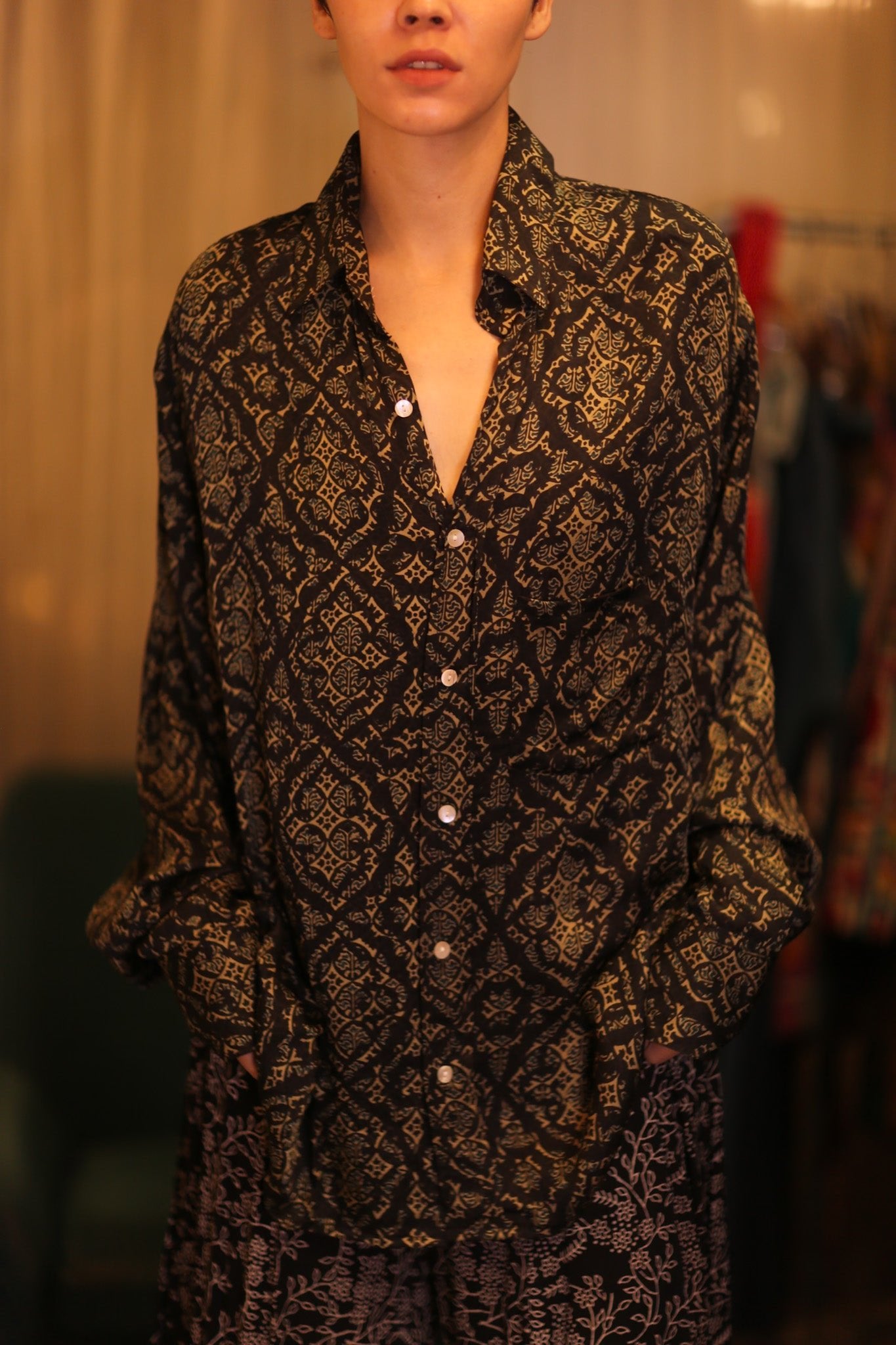SILK BOYFRIEND SHIRT KANA - BANGKOK TAILOR CLOTHING STORE - HANDMADE CLOTHING