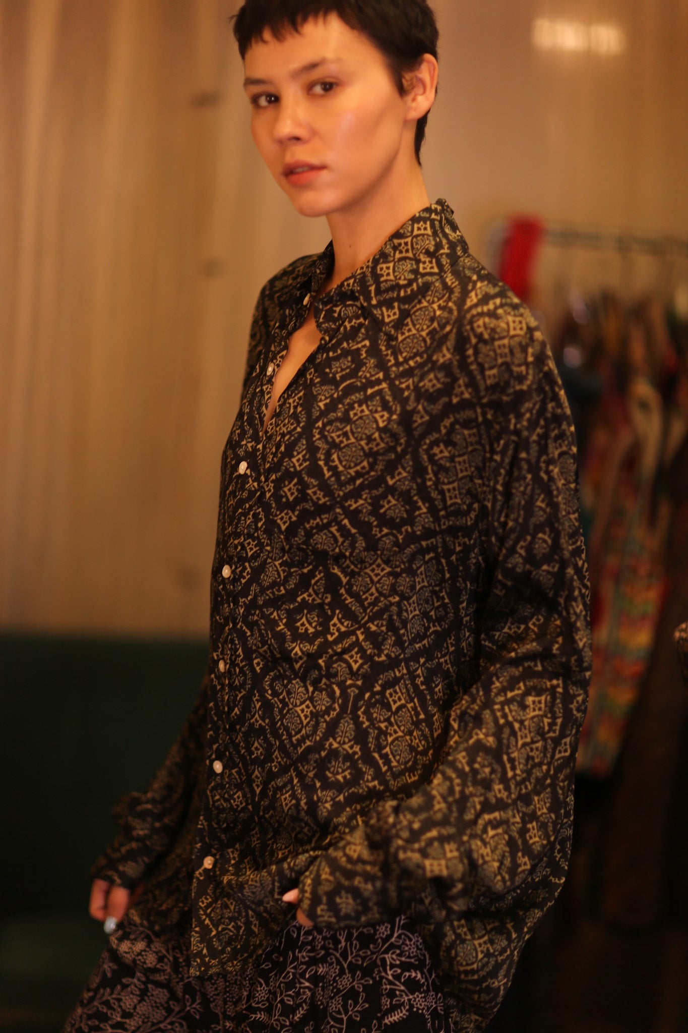 SILK BOYFRIEND SHIRT KANOTE - BANGKOK TAILOR CLOTHING STORE - HANDMADE CLOTHING
