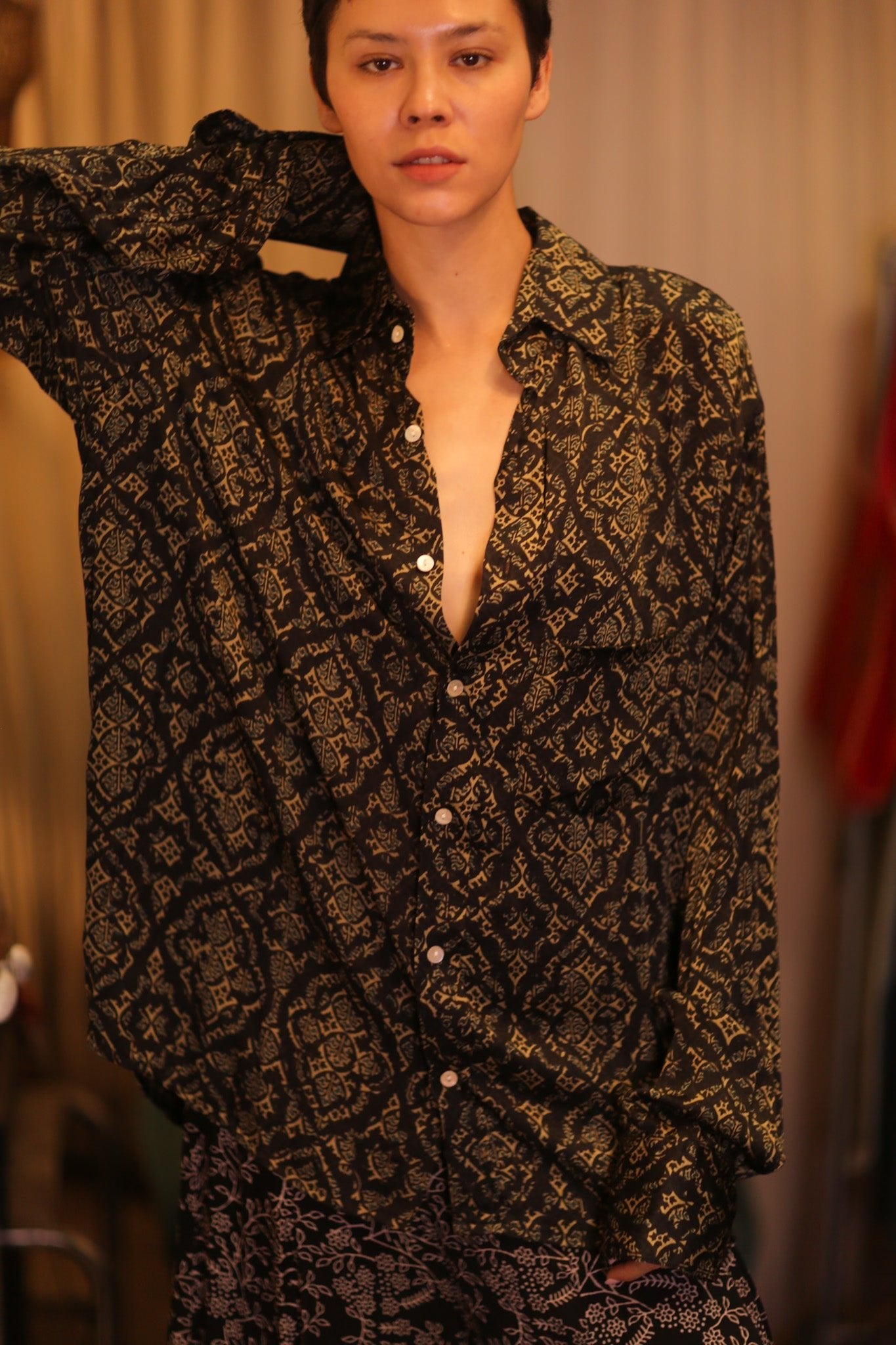 SILK BOYFRIEND SHIRT KANOTE - BANGKOK TAILOR CLOTHING STORE - HANDMADE CLOTHING