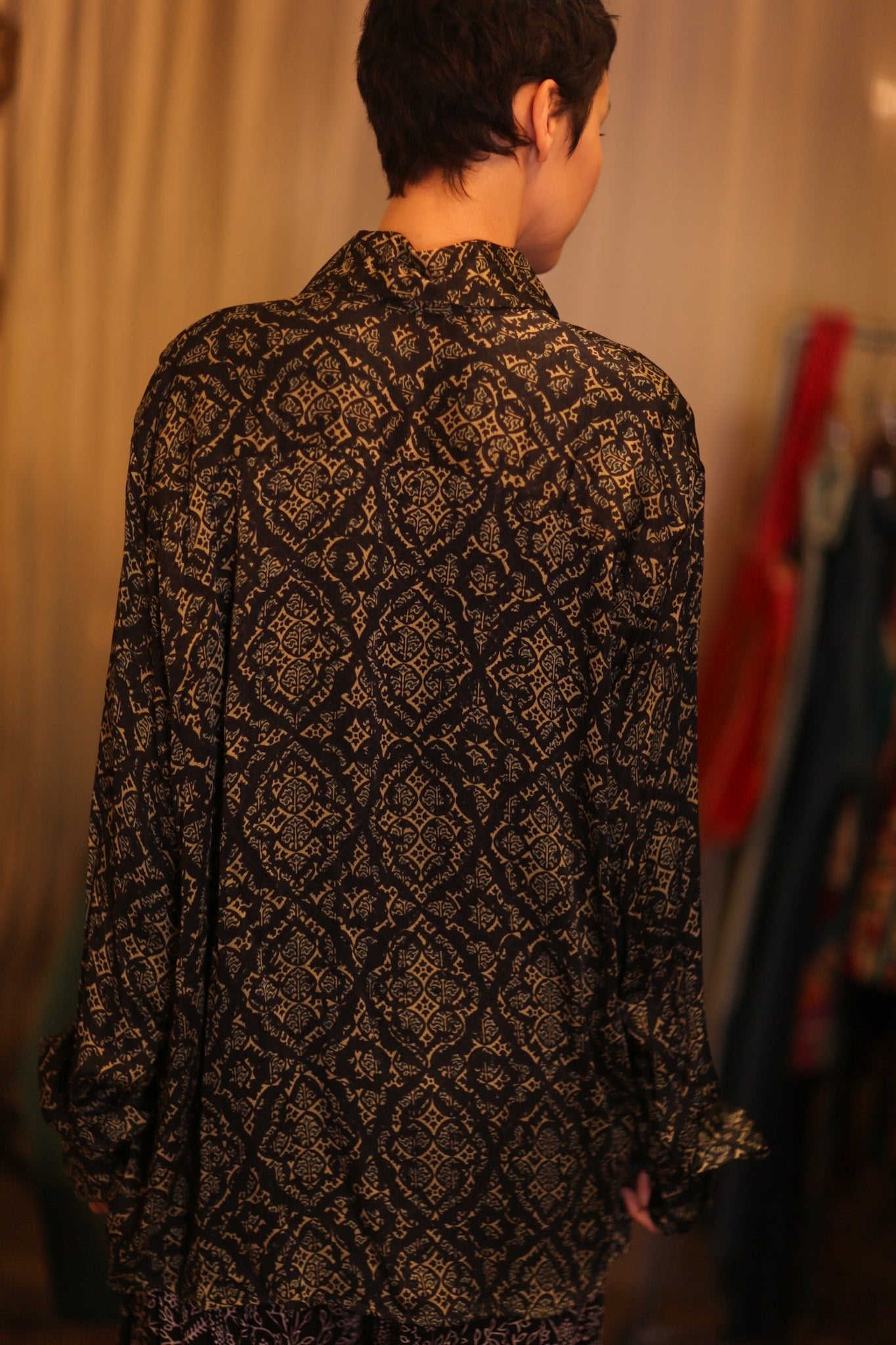 SILK BOYFRIEND SHIRT KANOTE - BANGKOK TAILOR CLOTHING STORE - HANDMADE CLOTHING