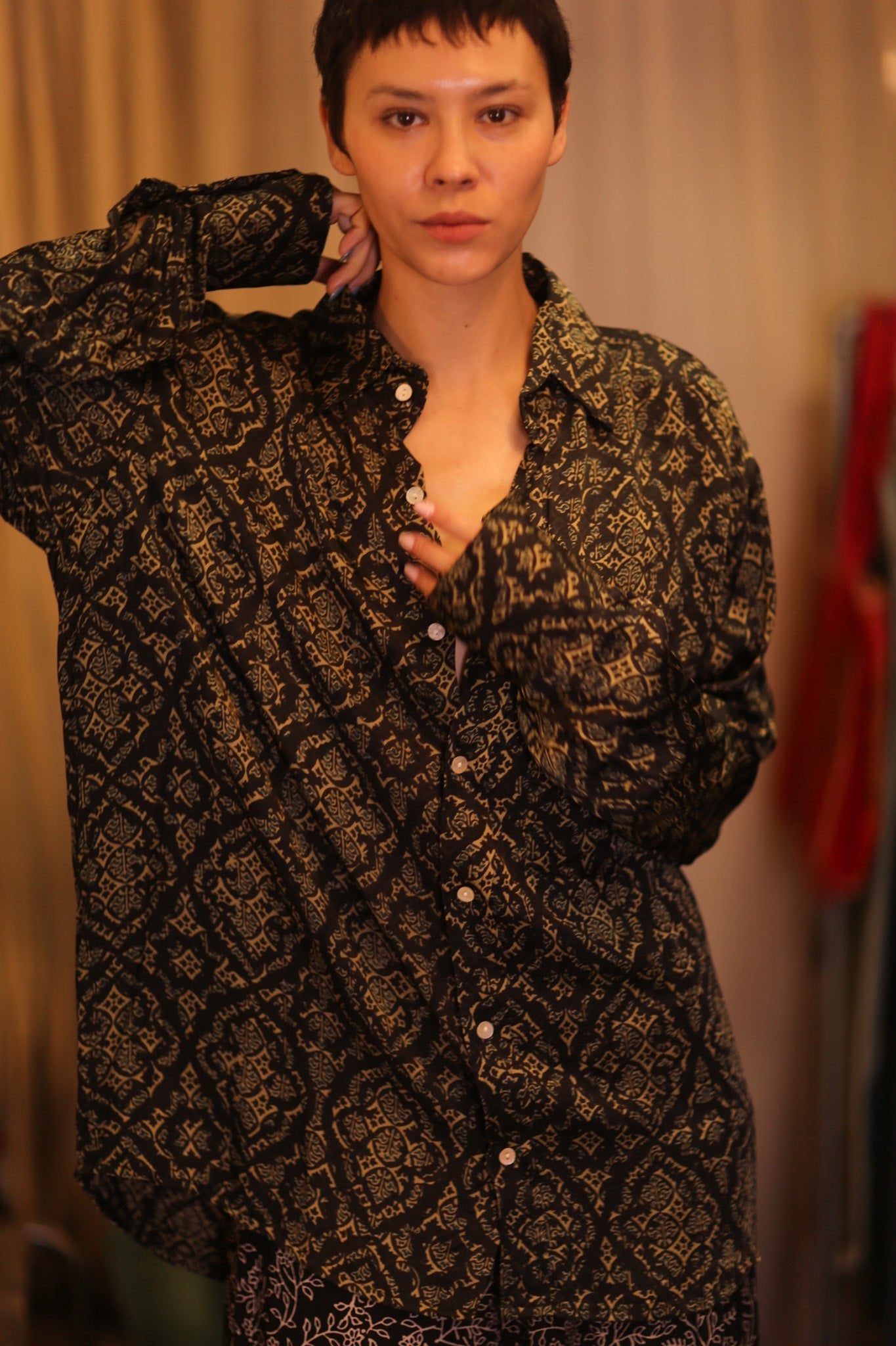 SILK BOYFRIEND SHIRT KANOTE - BANGKOK TAILOR CLOTHING STORE - HANDMADE CLOTHING