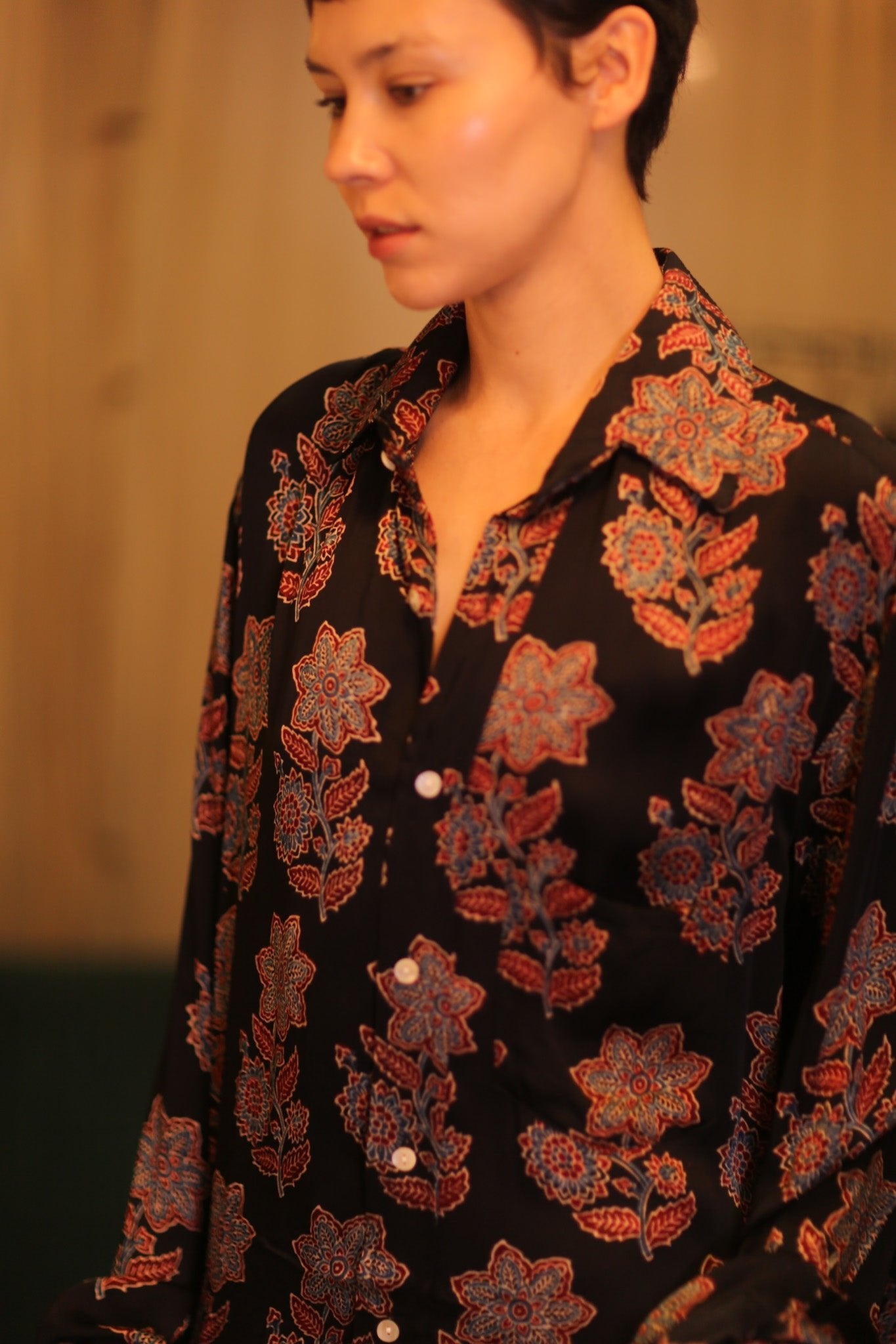 SILK BOYFRIEND SHIRT LATPAN - BANGKOK TAILOR CLOTHING STORE - HANDMADE CLOTHING