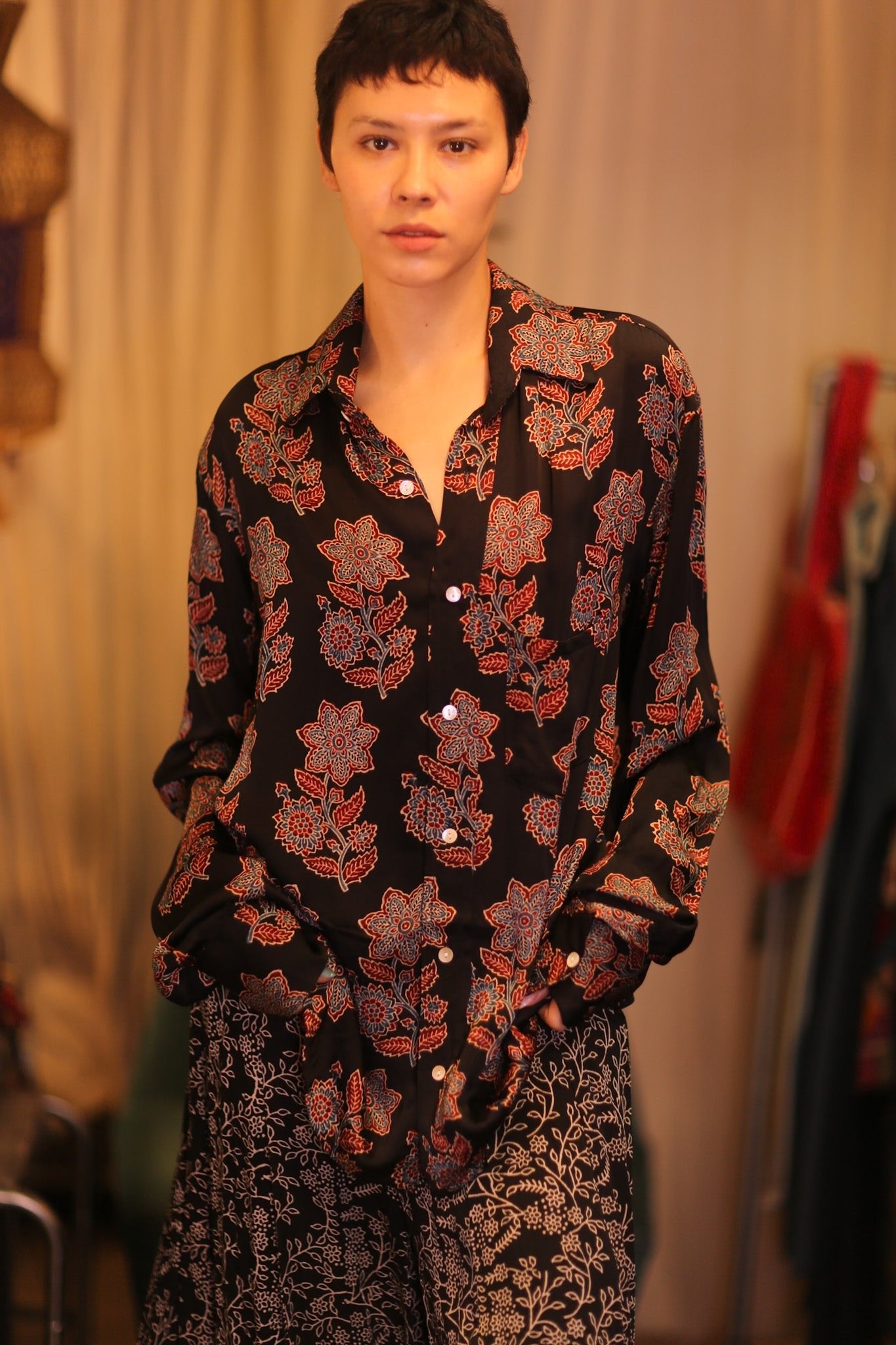 SILK BOYFRIEND SHIRT LATPAN - BANGKOK TAILOR CLOTHING STORE - HANDMADE CLOTHING
