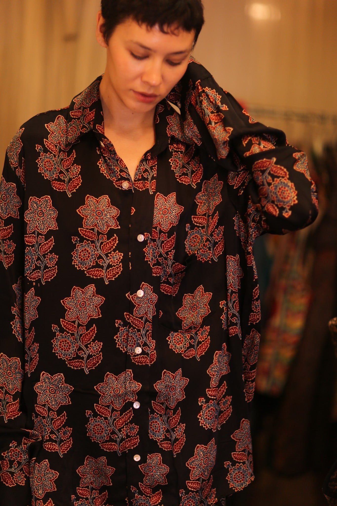SILK BOYFRIEND SHIRT LATPAN - BANGKOK TAILOR CLOTHING STORE - HANDMADE CLOTHING
