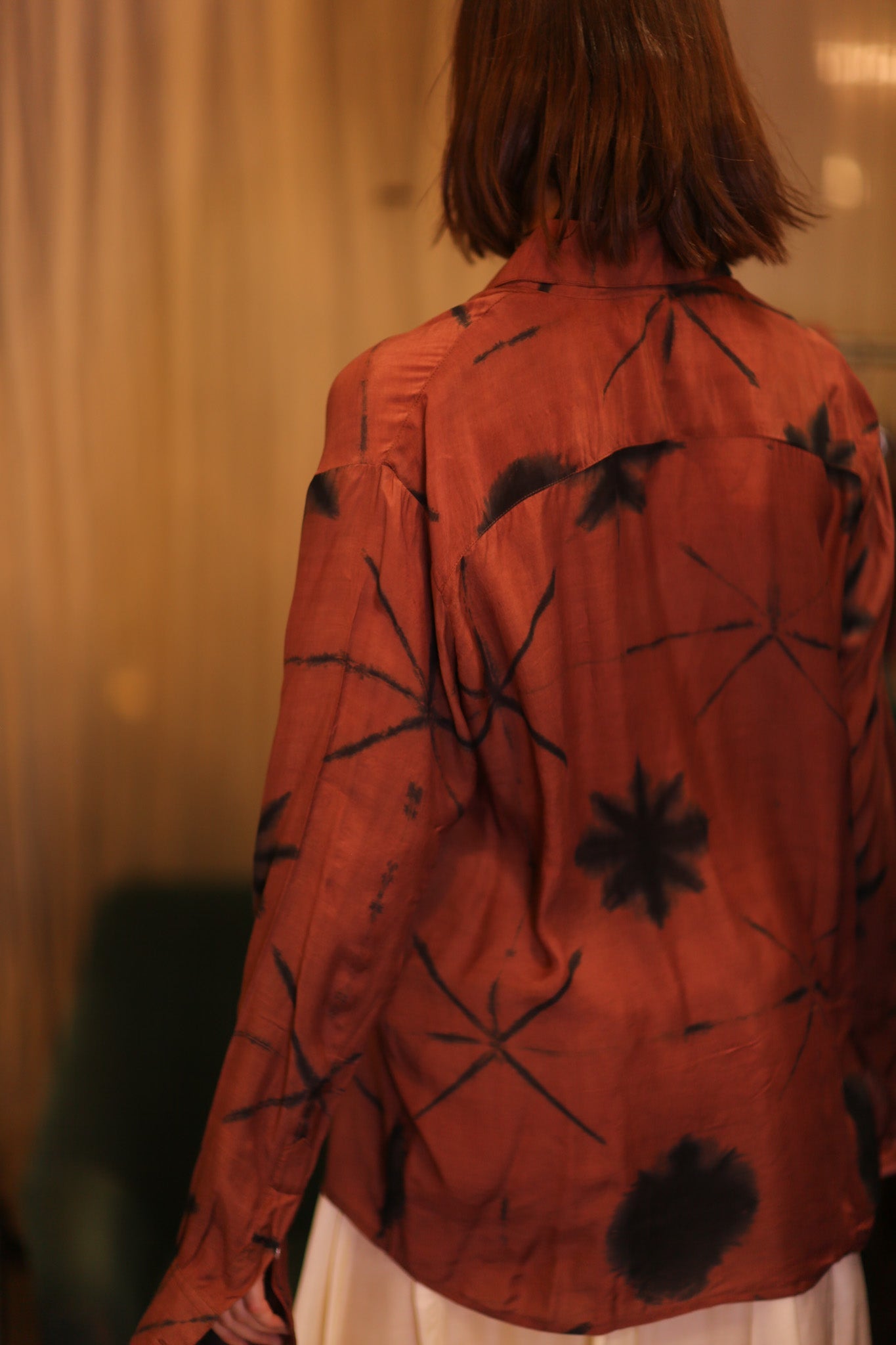 SILK BOYFRIEND SHIRT MAYBEL - BANGKOK TAILOR CLOTHING STORE - HANDMADE CLOTHING