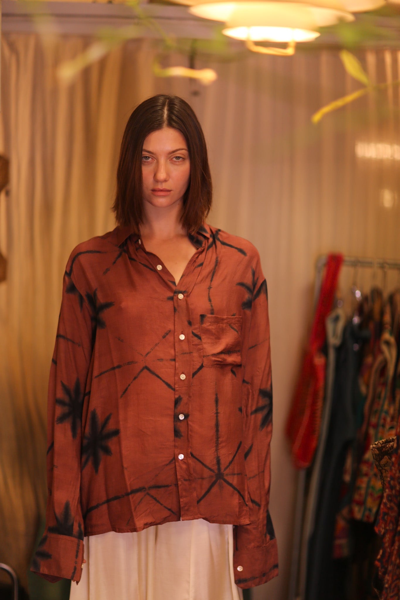 SILK BOYFRIEND SHIRT MAYBEL - BANGKOK TAILOR CLOTHING STORE - HANDMADE CLOTHING