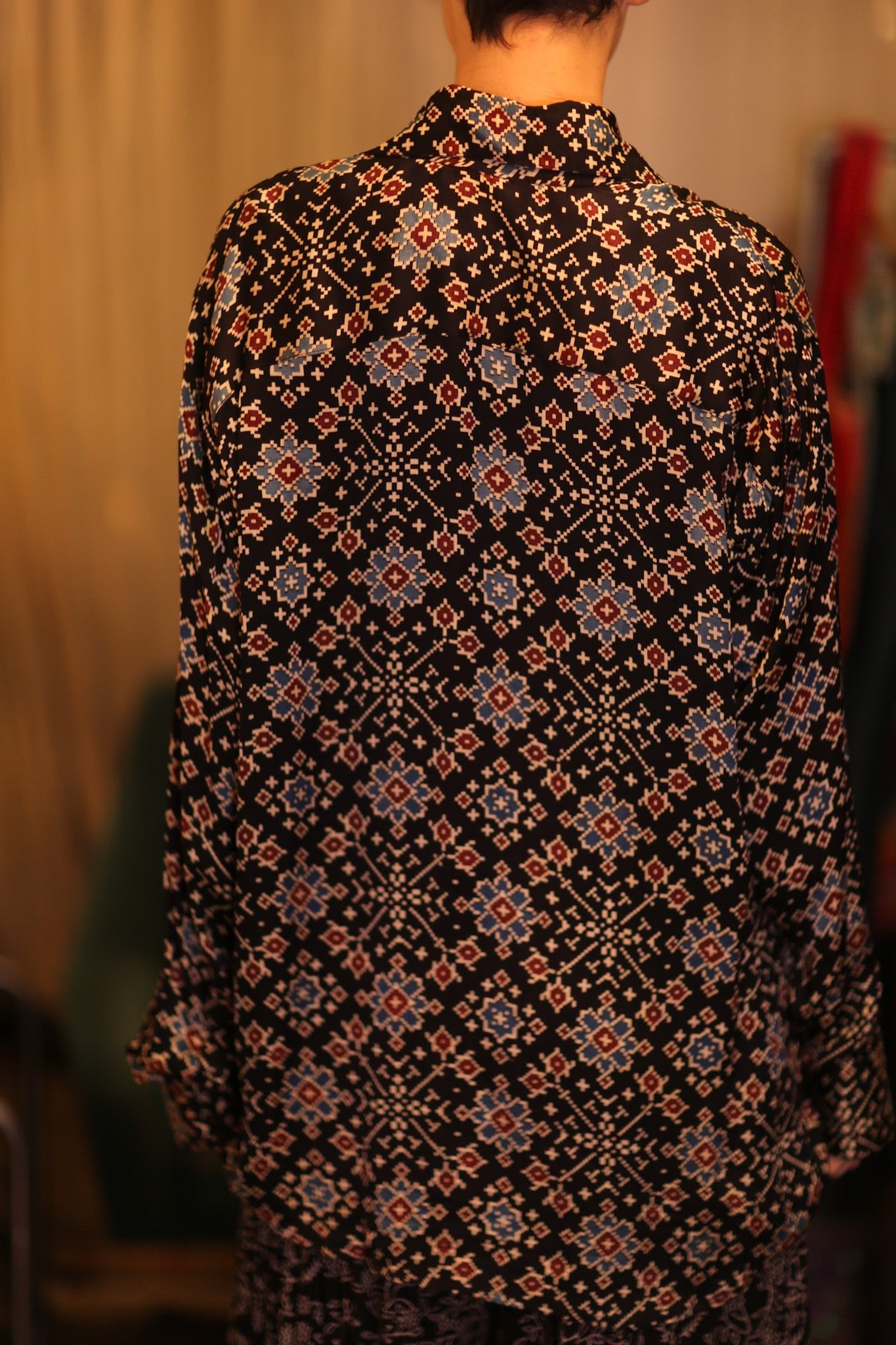 SILK BOYFRIEND SHIRT MOKOK - BANGKOK TAILOR CLOTHING STORE - HANDMADE CLOTHING