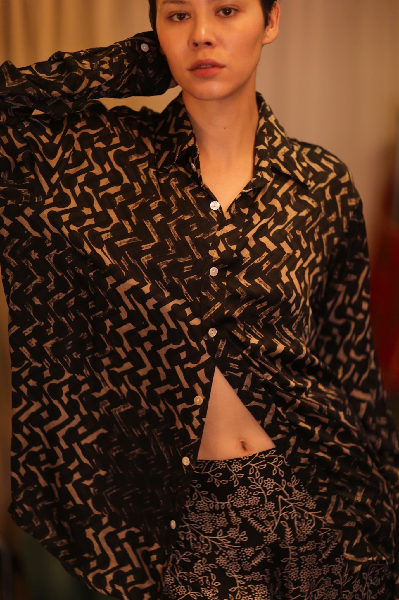 SILK BOYFRIEND SHIRT NET - BANGKOK TAILOR CLOTHING STORE - HANDMADE CLOTHING