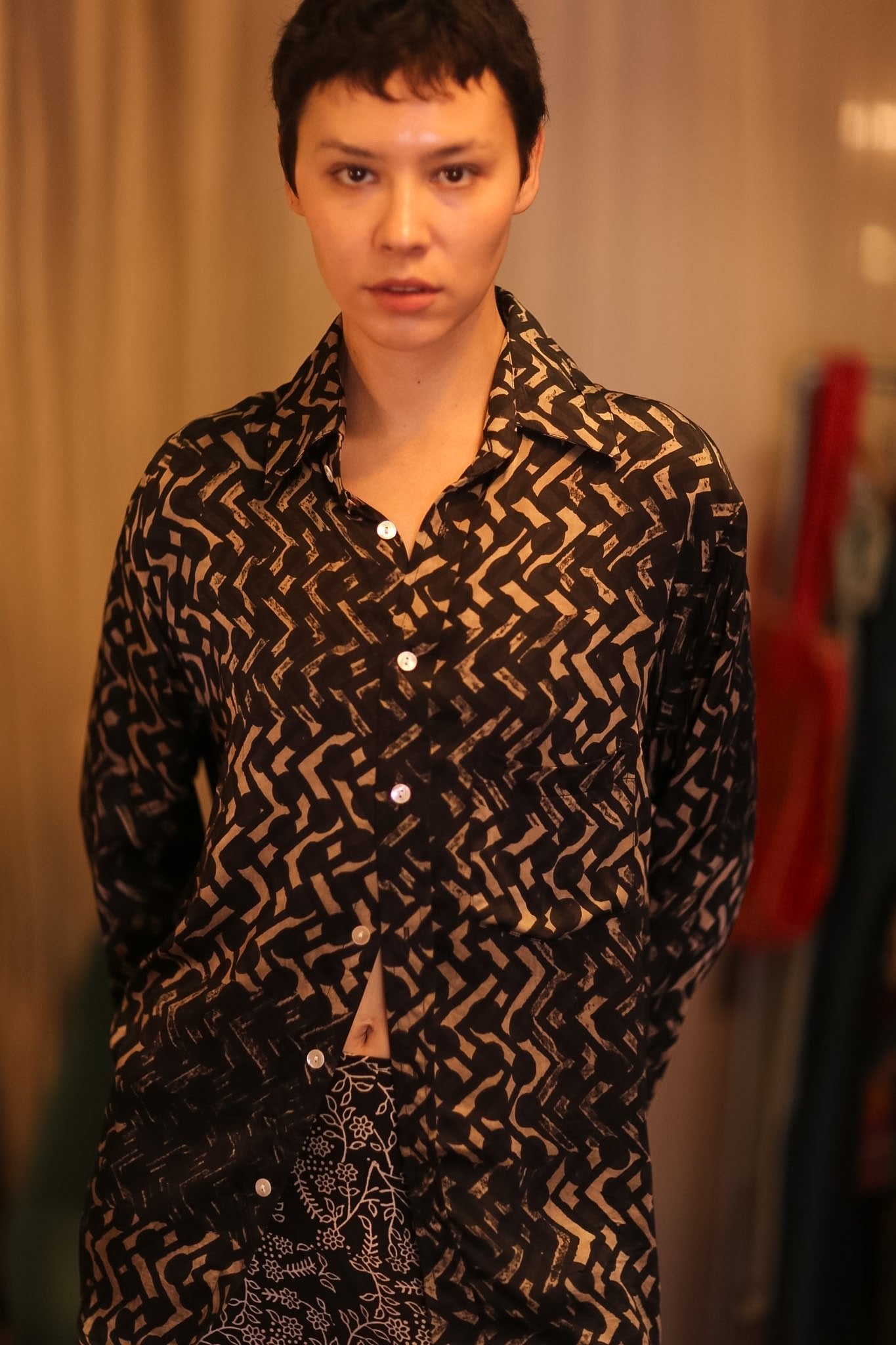 SILK BOYFRIEND SHIRT NET - BANGKOK TAILOR CLOTHING STORE - HANDMADE CLOTHING