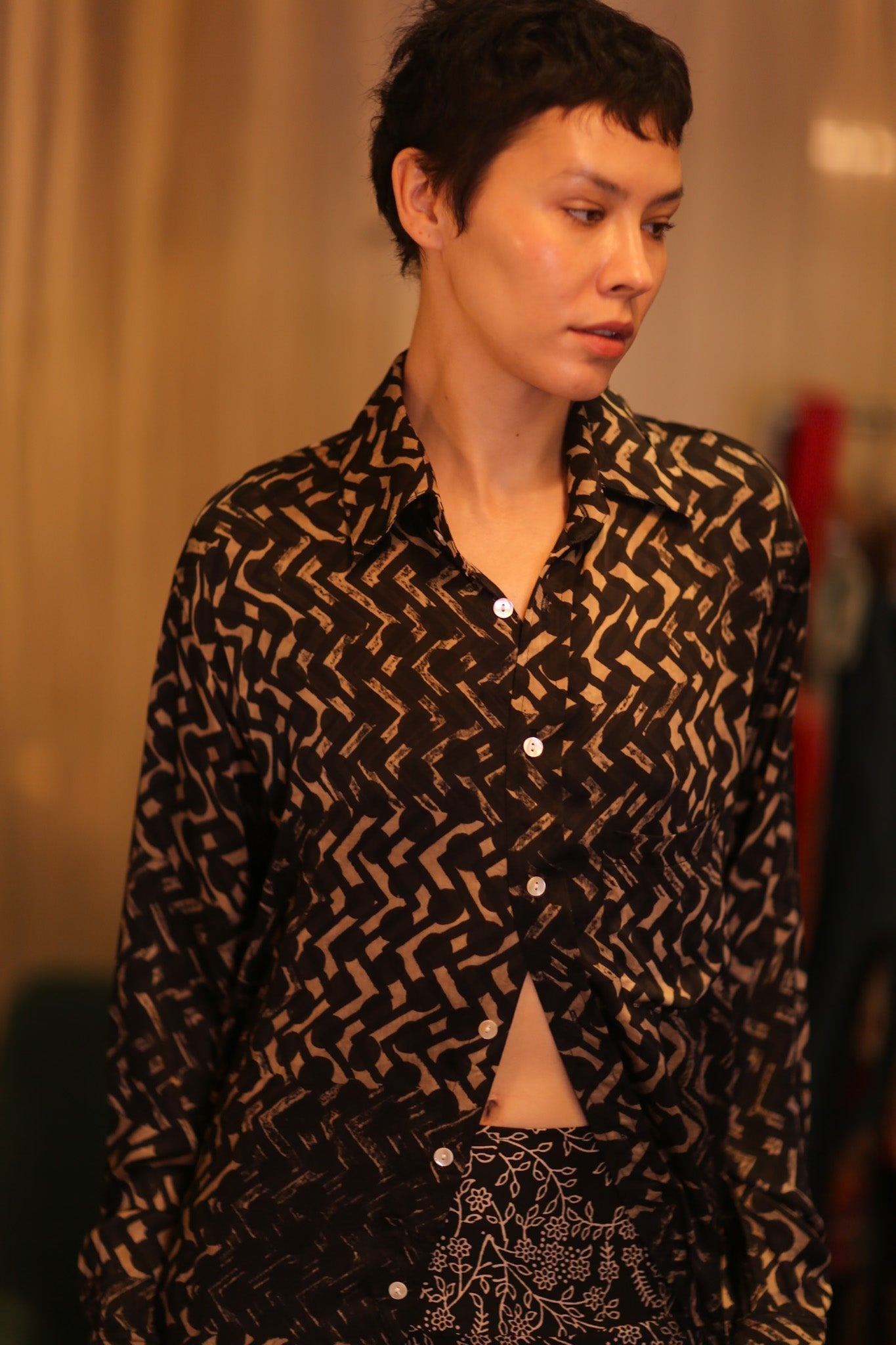 SILK BOYFRIEND SHIRT NET - BANGKOK TAILOR CLOTHING STORE - HANDMADE CLOTHING