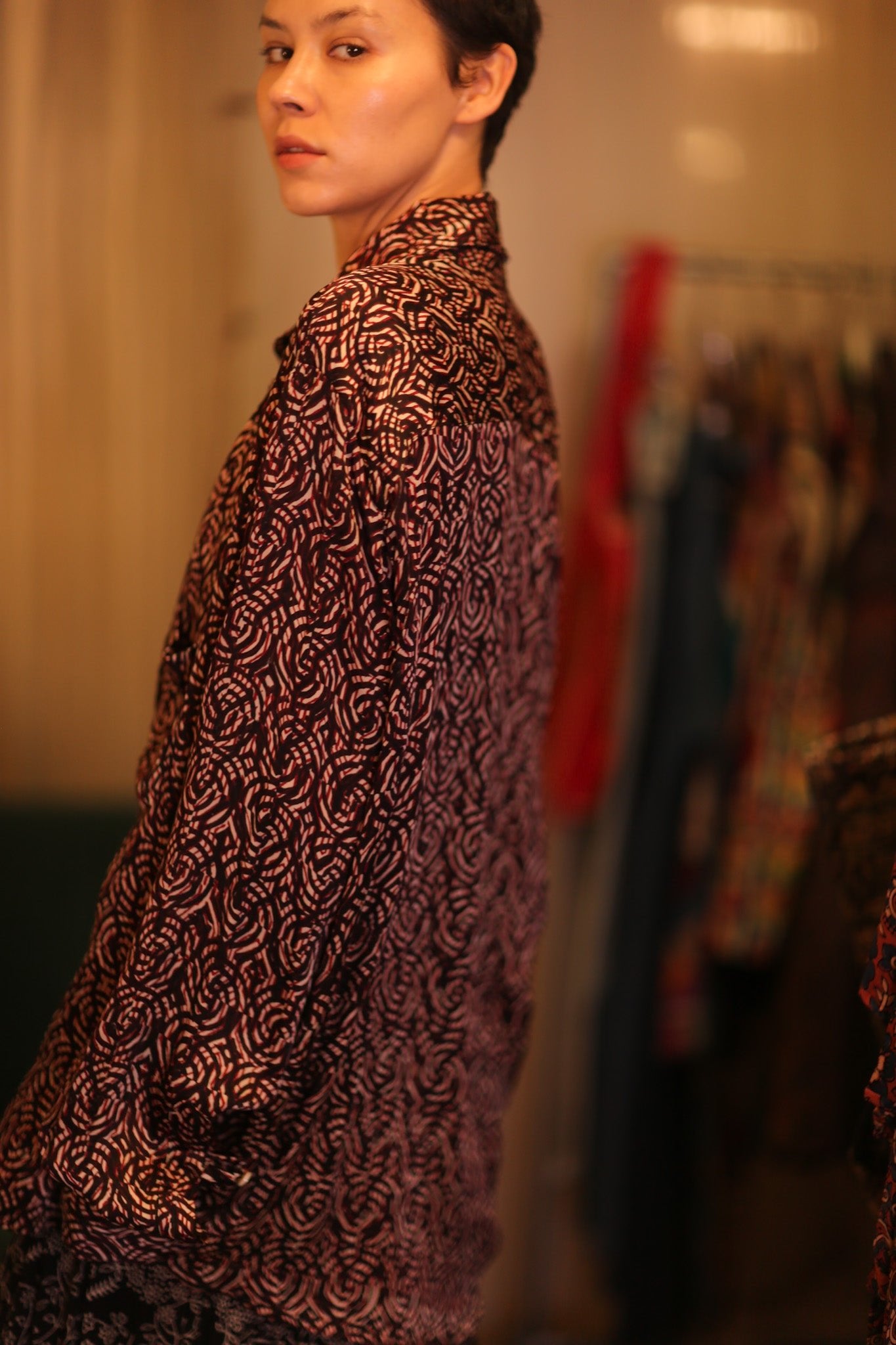 SILK BOYFRIEND SHIRT NINI - BANGKOK TAILOR CLOTHING STORE - HANDMADE CLOTHING