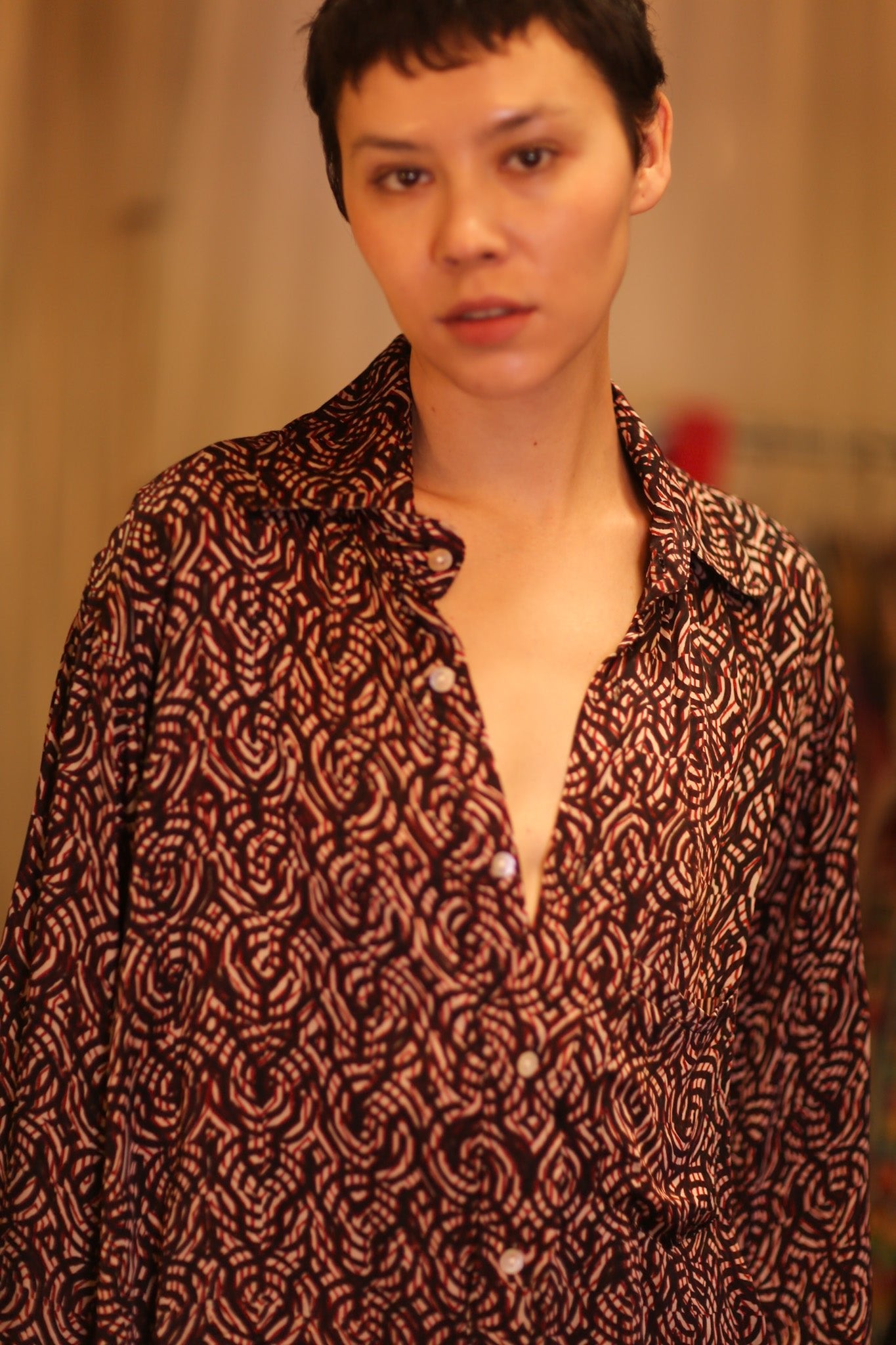 SILK BOYFRIEND SHIRT NINI - BANGKOK TAILOR CLOTHING STORE - HANDMADE CLOTHING