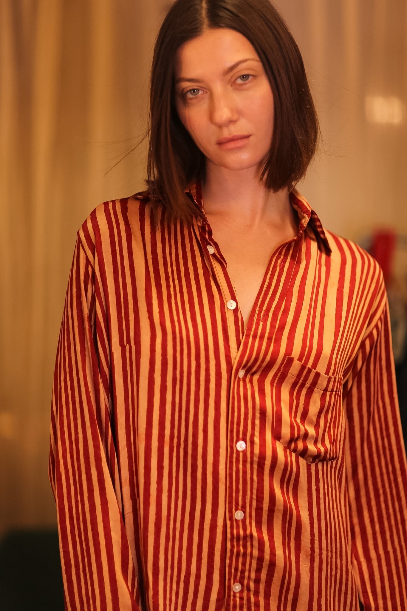 SILK BOYFRIEND SHIRT NISIN - BANGKOK TAILOR CLOTHING STORE - HANDMADE CLOTHING