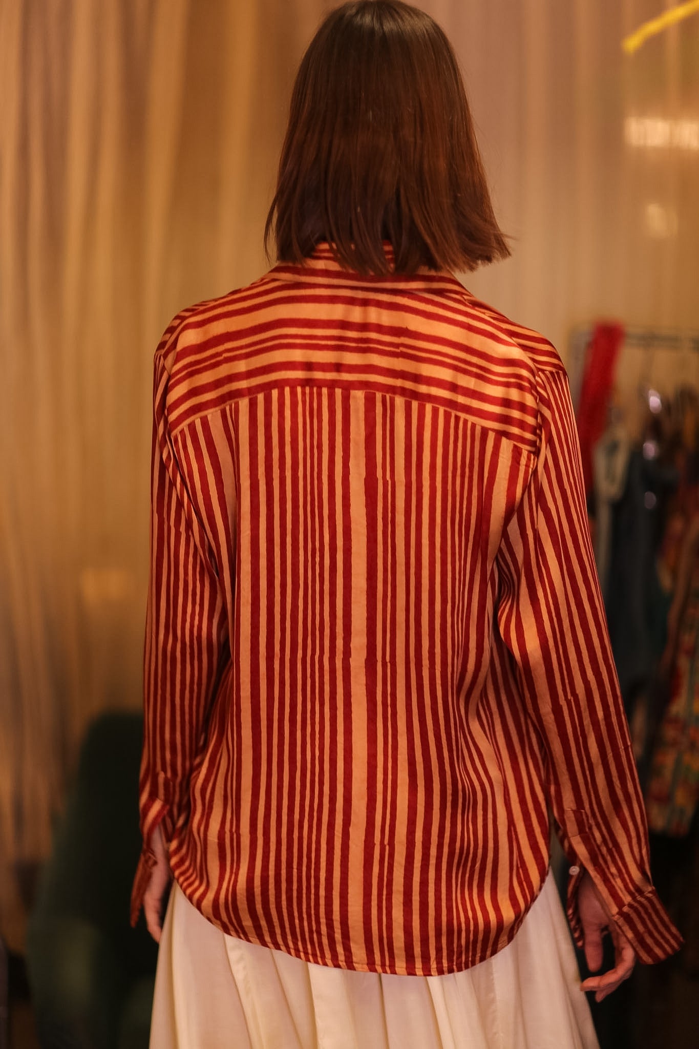 SILK BOYFRIEND SHIRT NISIN - BANGKOK TAILOR CLOTHING STORE - HANDMADE CLOTHING