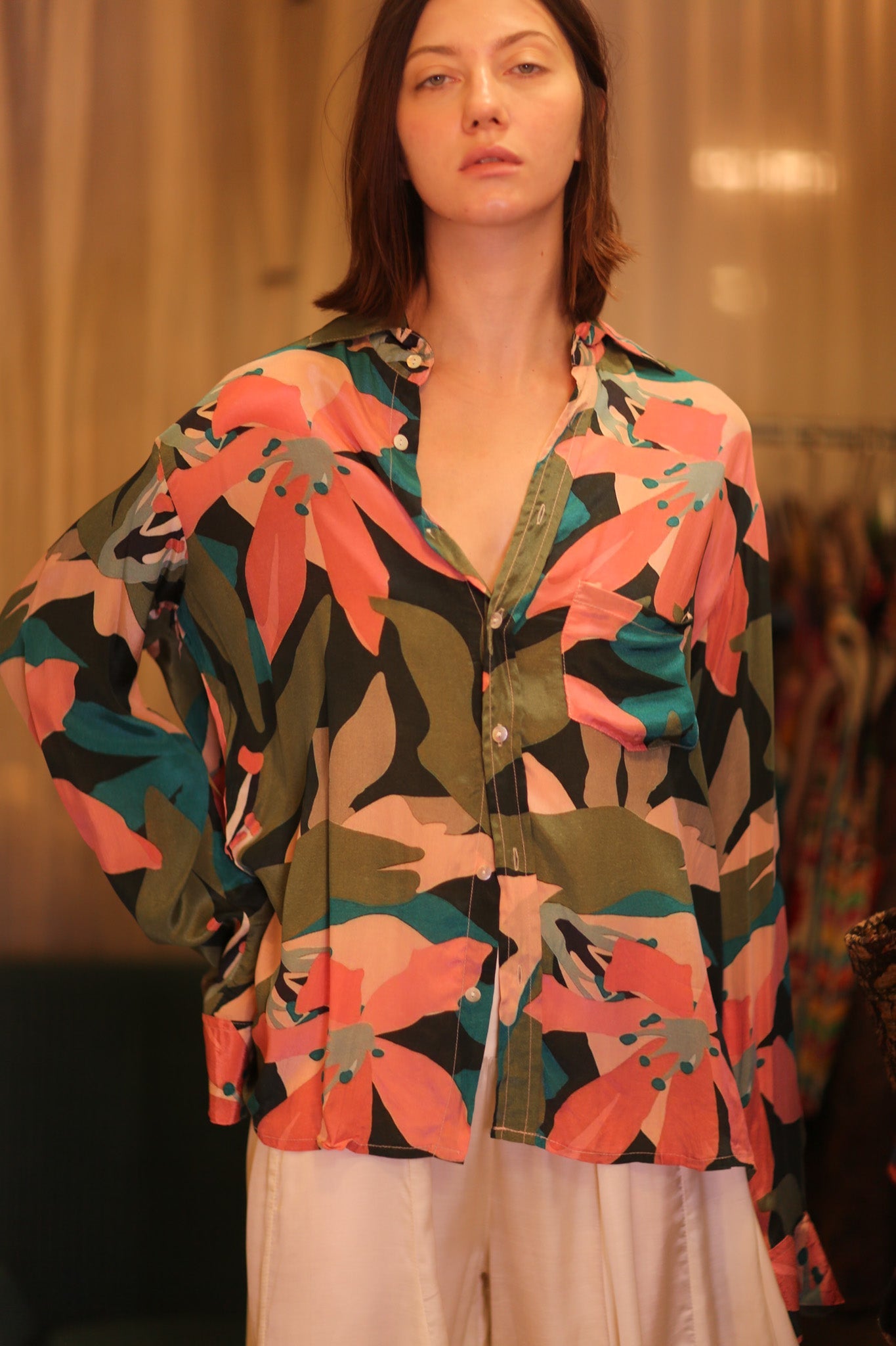 SILK BOYFRIEND SHIRT NWAY - BANGKOK TAILOR CLOTHING STORE - HANDMADE CLOTHING