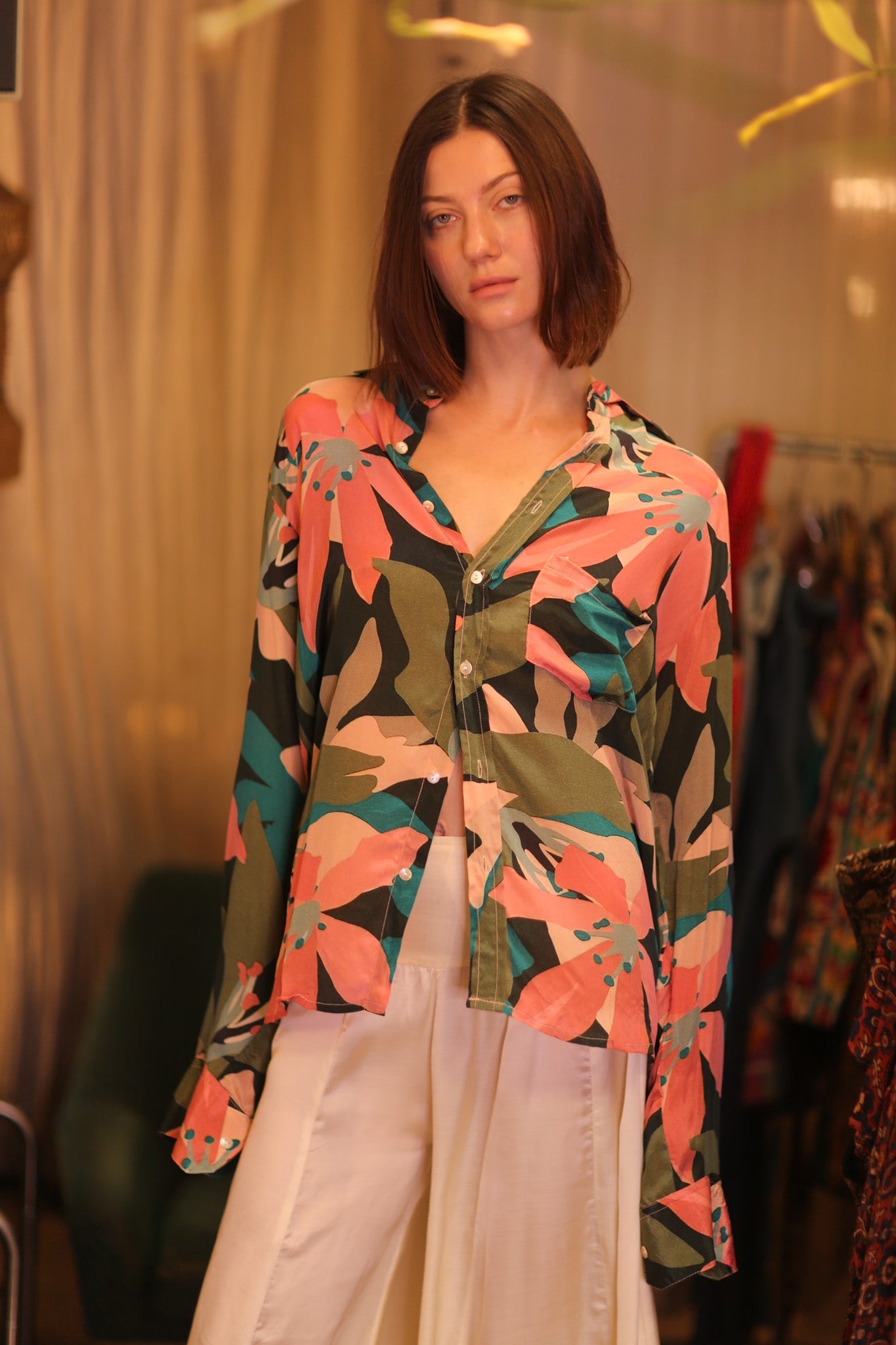 SILK BOYFRIEND SHIRT NWAY - BANGKOK TAILOR CLOTHING STORE - HANDMADE CLOTHING