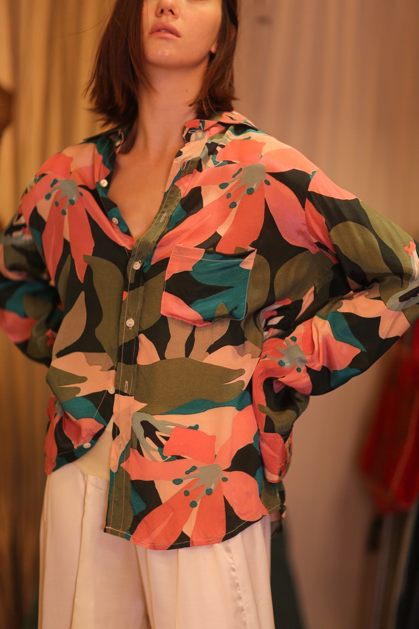 SILK BOYFRIEND SHIRT NWAY - BANGKOK TAILOR CLOTHING STORE - HANDMADE CLOTHING