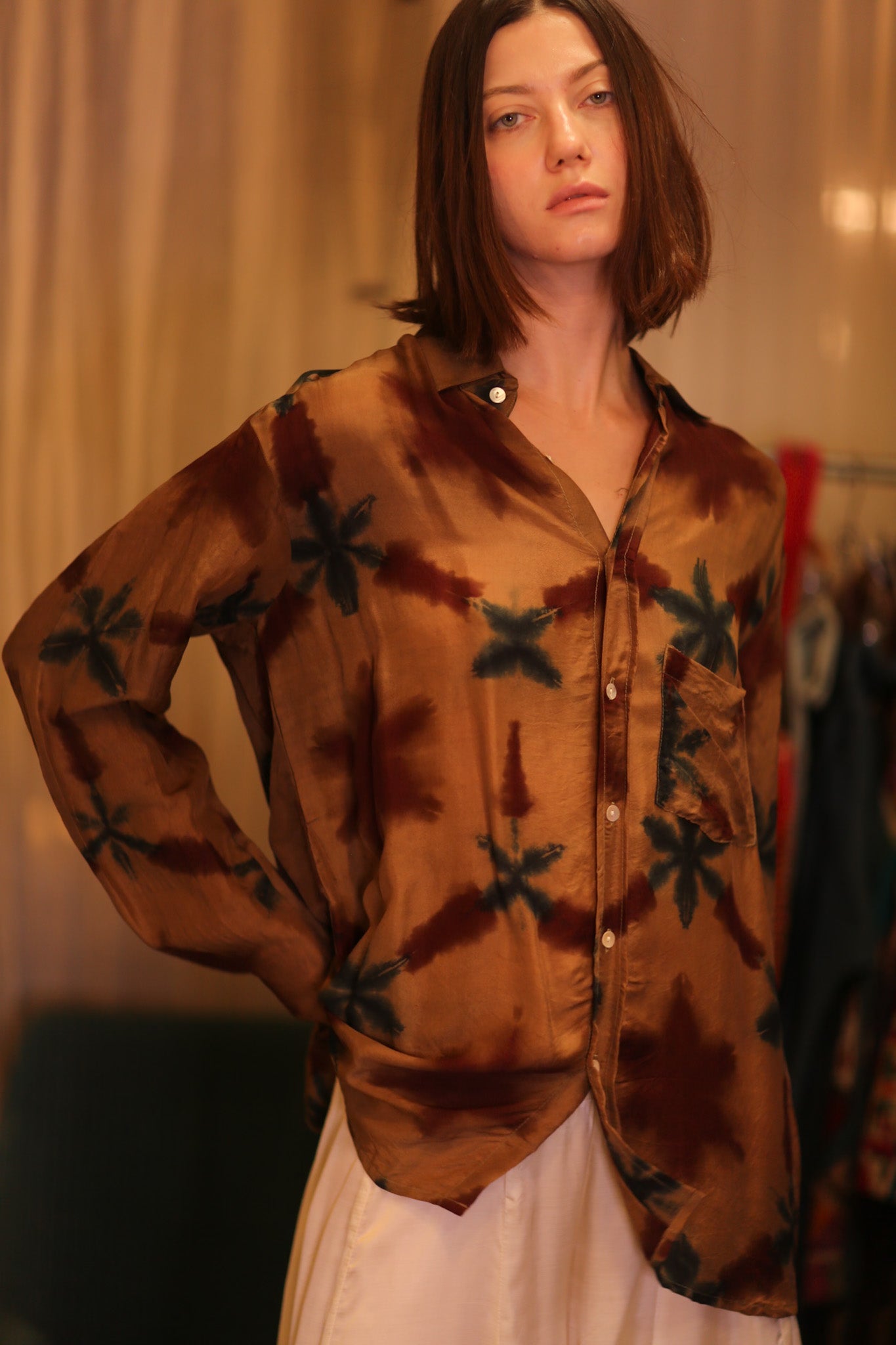 SILK BOYFRIEND SHIRT NWEOO - BANGKOK TAILOR CLOTHING STORE - HANDMADE CLOTHING