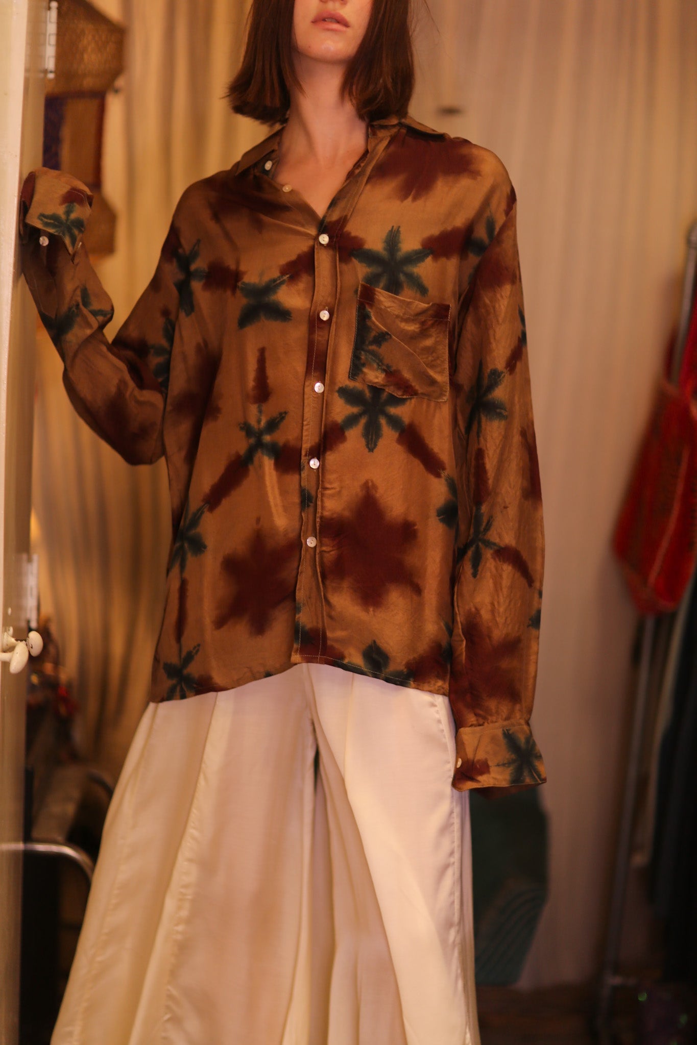 SILK BOYFRIEND SHIRT NWEOO - BANGKOK TAILOR CLOTHING STORE - HANDMADE CLOTHING