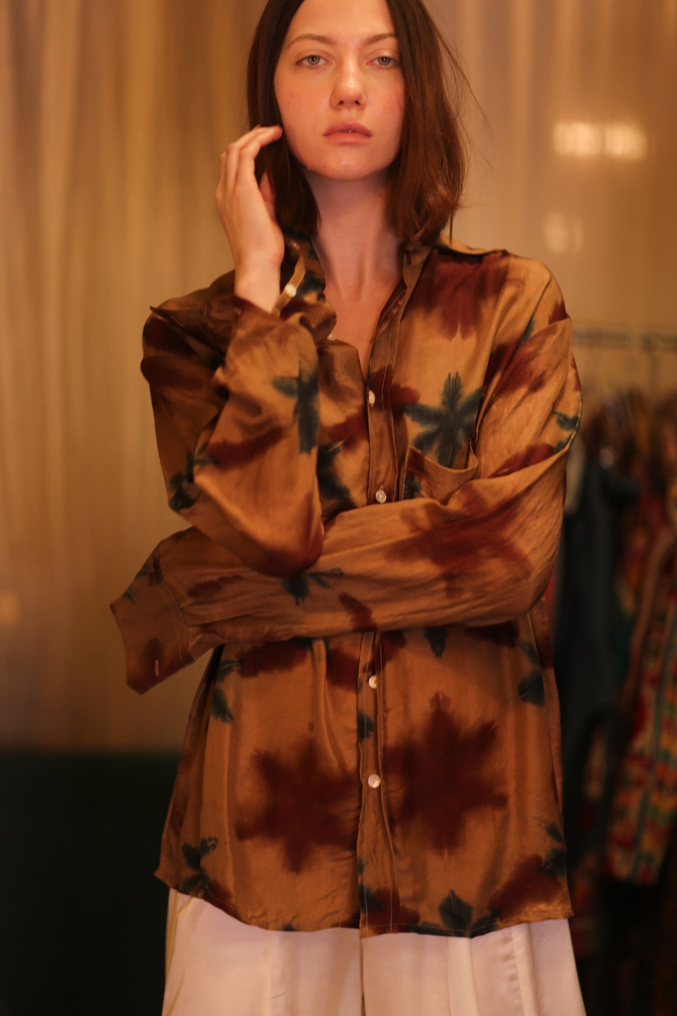 SILK BOYFRIEND SHIRT NWEOO - BANGKOK TAILOR CLOTHING STORE - HANDMADE CLOTHING