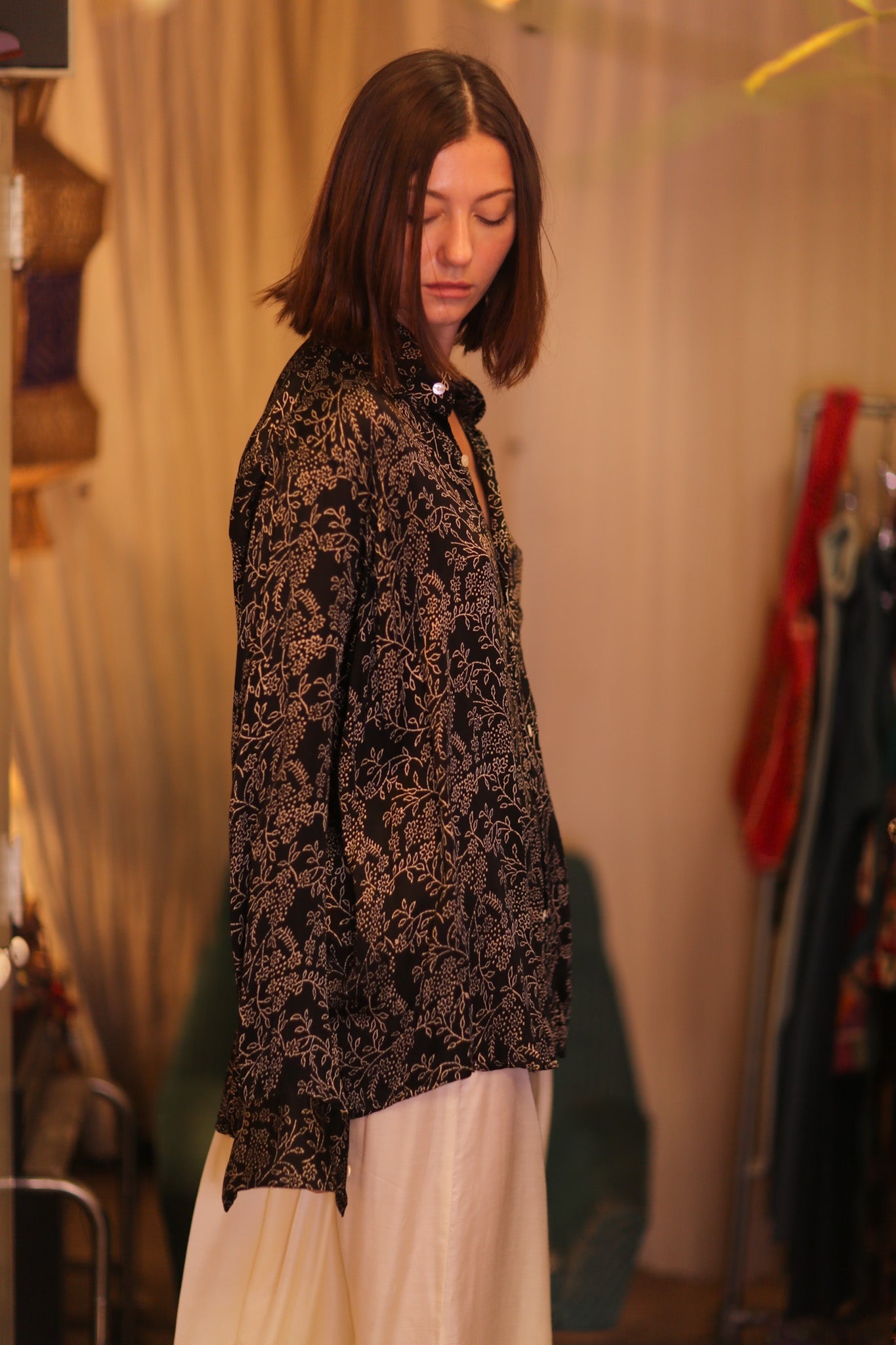 SILK BOYFRIEND SHIRT PANKHET - BANGKOK TAILOR CLOTHING STORE - HANDMADE CLOTHING