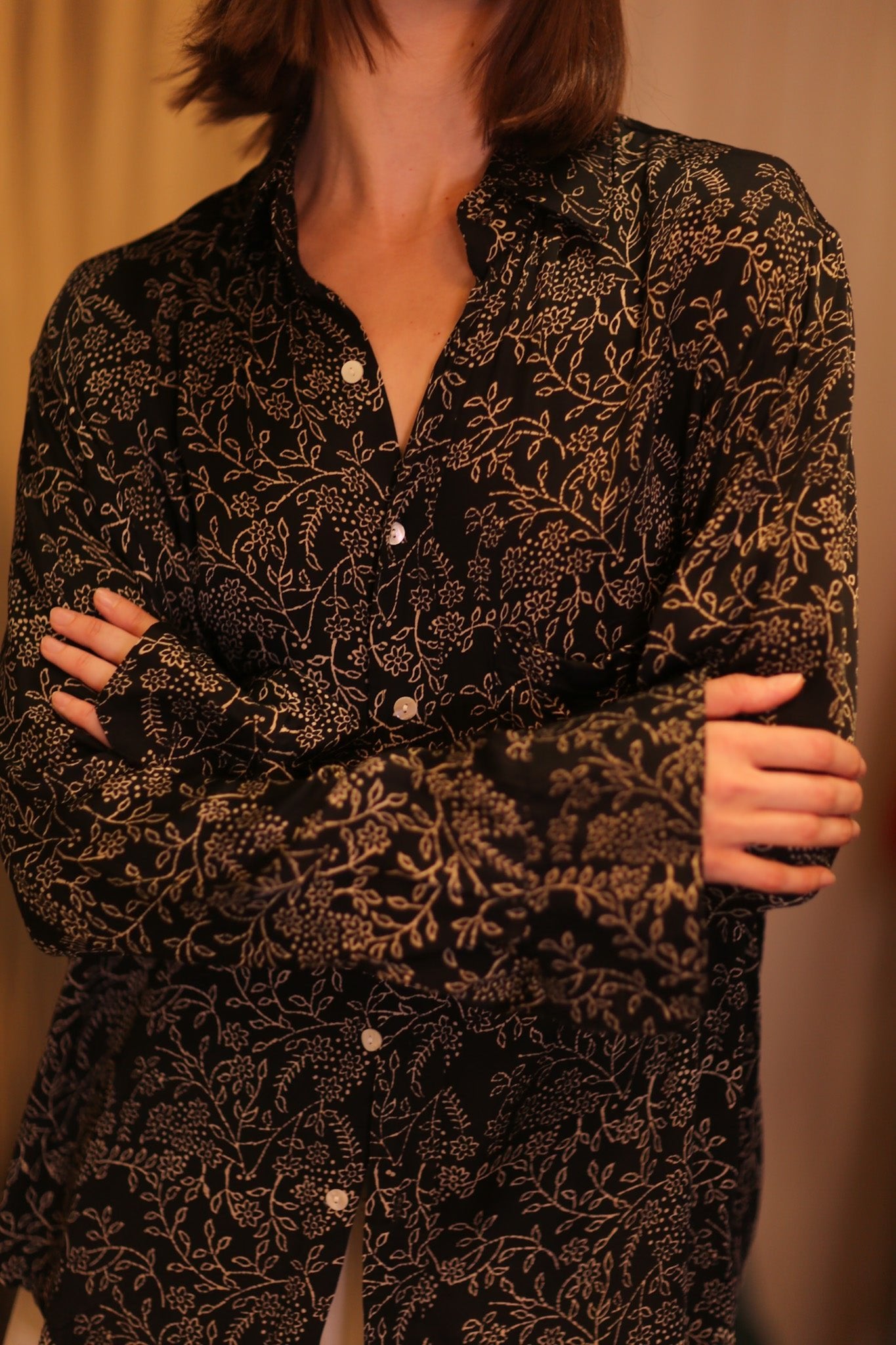SILK BOYFRIEND SHIRT PANKHET - BANGKOK TAILOR CLOTHING STORE - HANDMADE CLOTHING