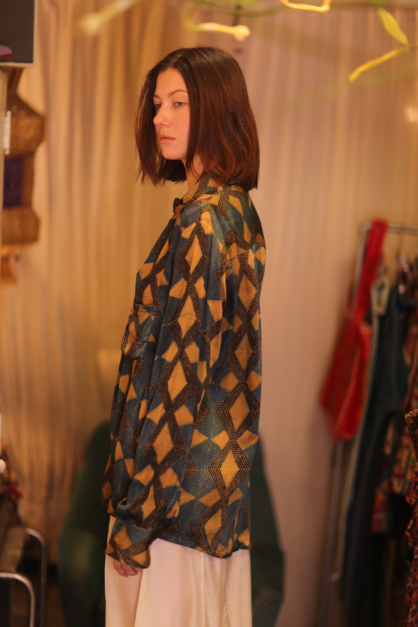 SILK BOYFRIEND SHIRT SANWIN - BANGKOK TAILOR CLOTHING STORE - HANDMADE CLOTHING