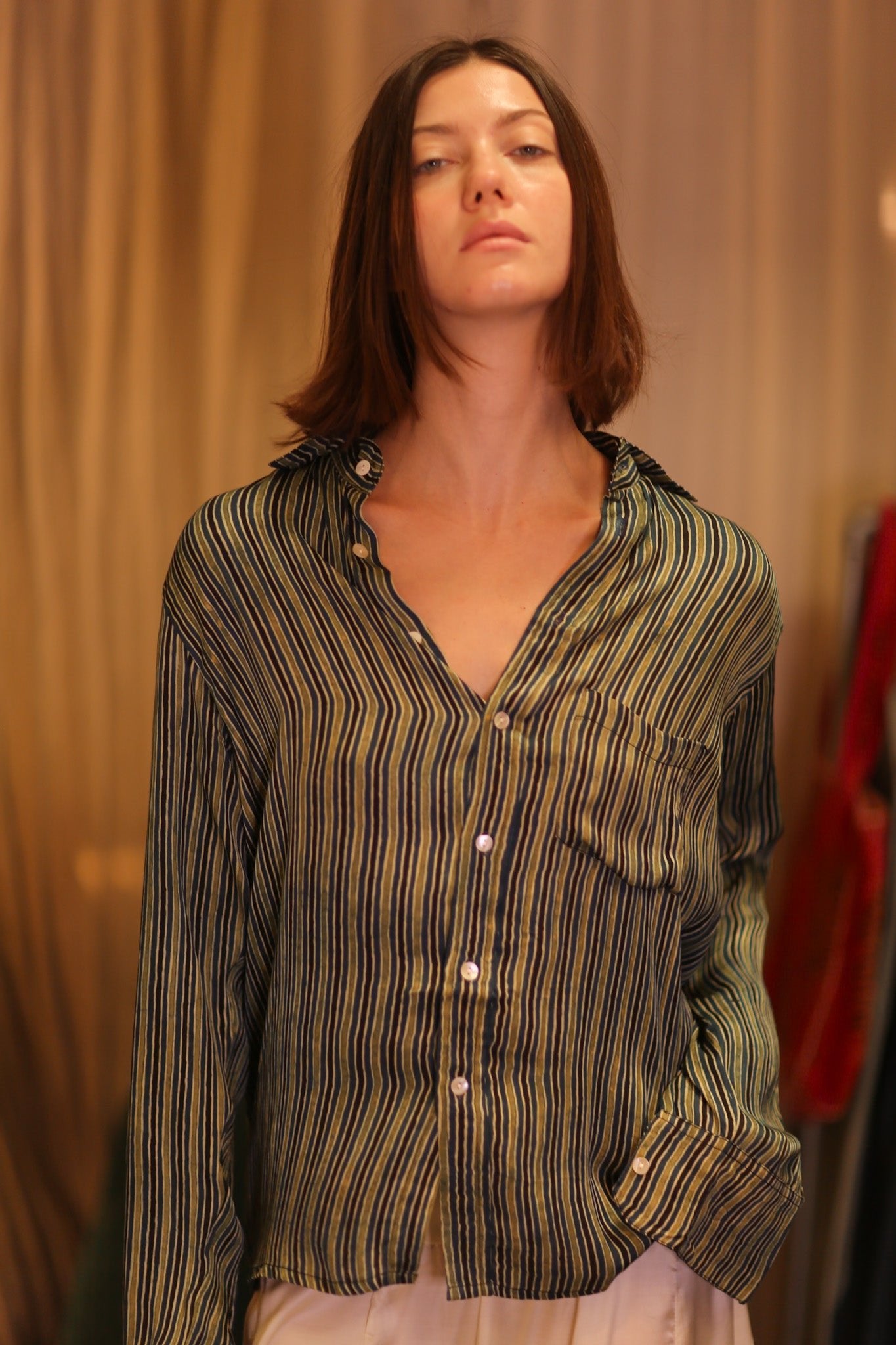 SILK BOYFRIEND SHIRT SEINKYAR - BANGKOK TAILOR CLOTHING STORE - HANDMADE CLOTHING