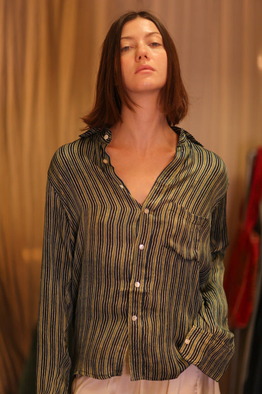 SILK BOYFRIEND SHIRT SEINKYAR - BANGKOK TAILOR CLOTHING STORE - HANDMADE CLOTHING
