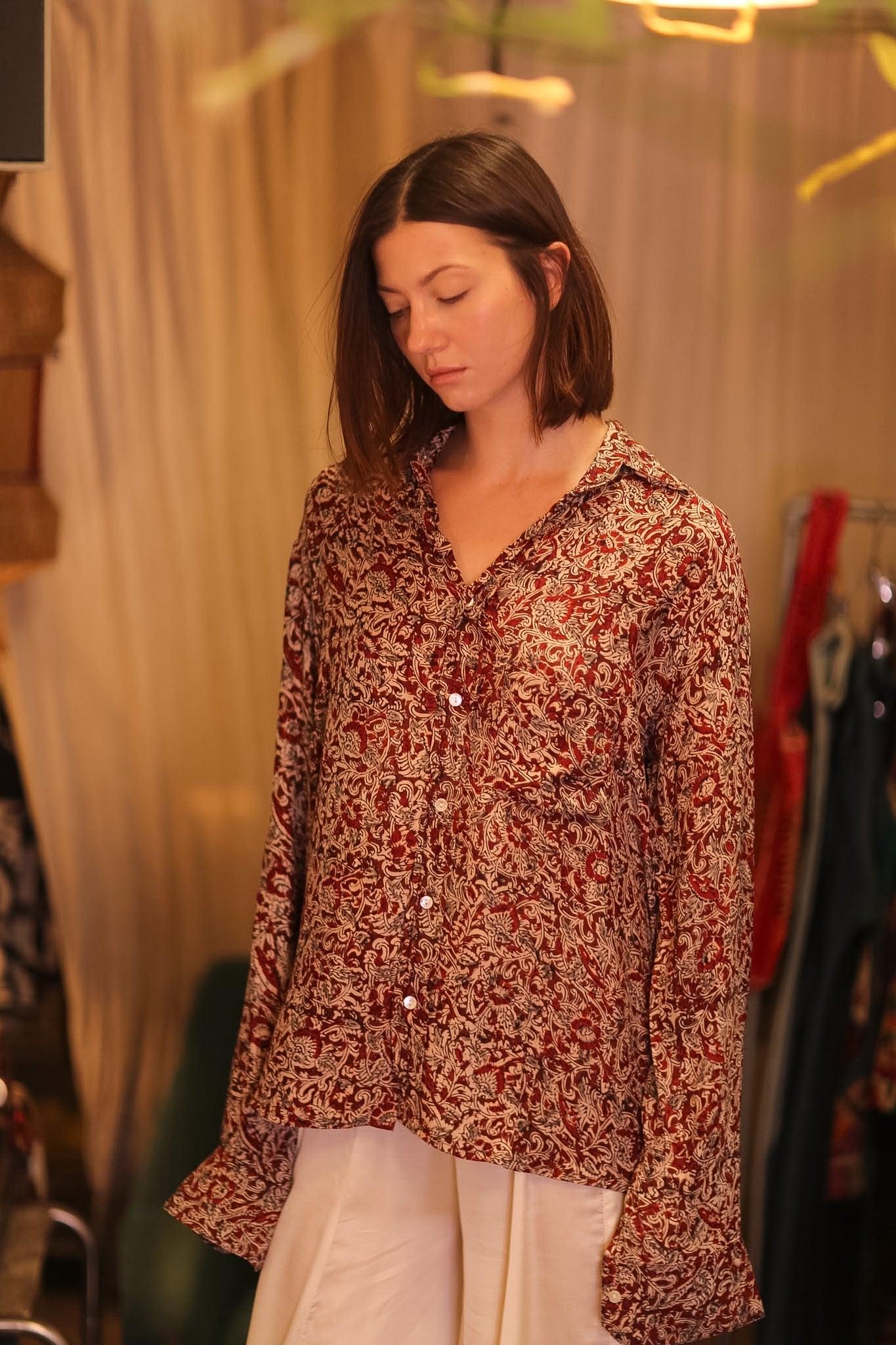 SILK BOYFRIEND SHIRT SEINPAN - BANGKOK TAILOR CLOTHING STORE - HANDMADE CLOTHING