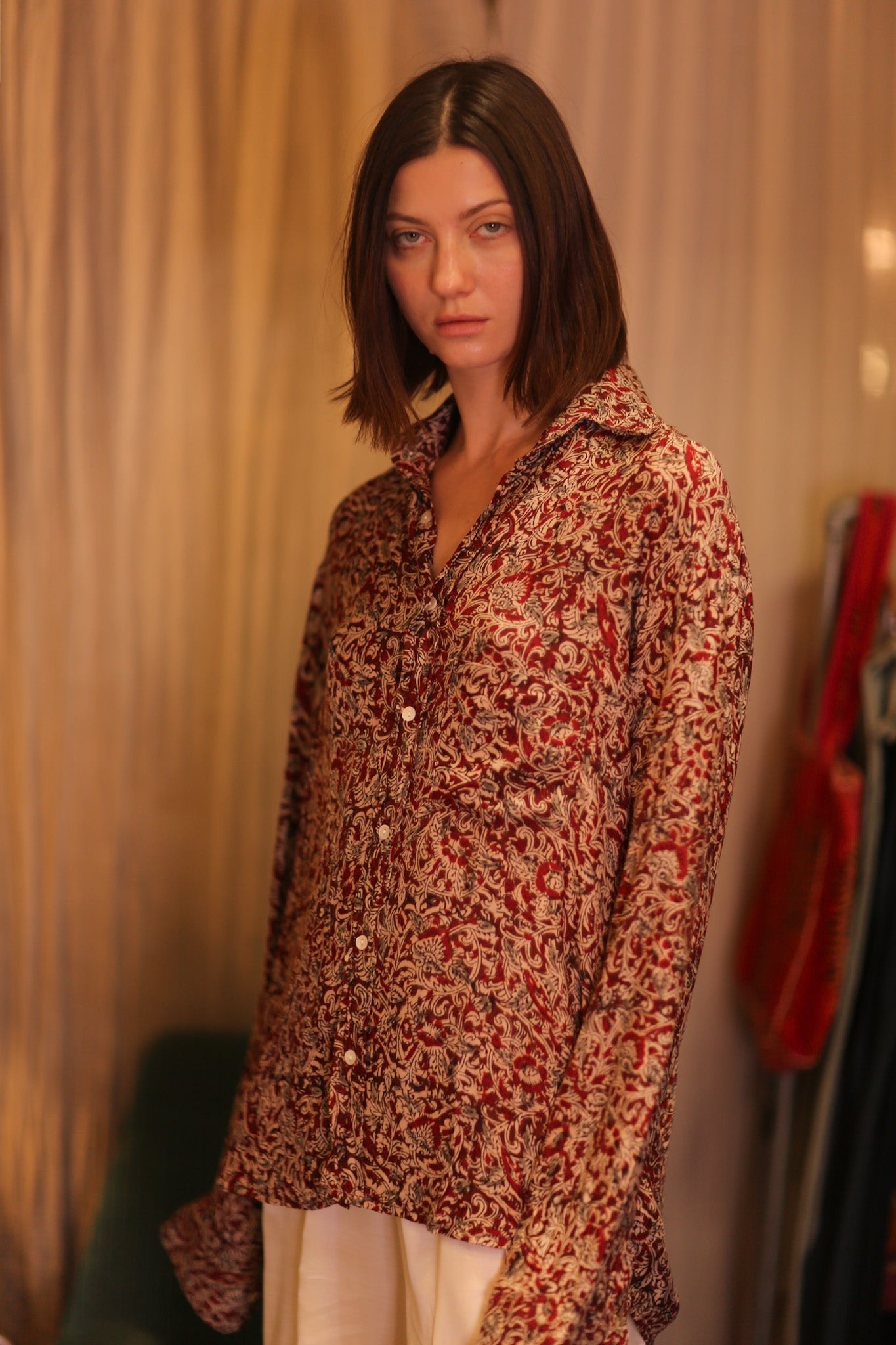SILK BOYFRIEND SHIRT SEINPAN - BANGKOK TAILOR CLOTHING STORE - HANDMADE CLOTHING