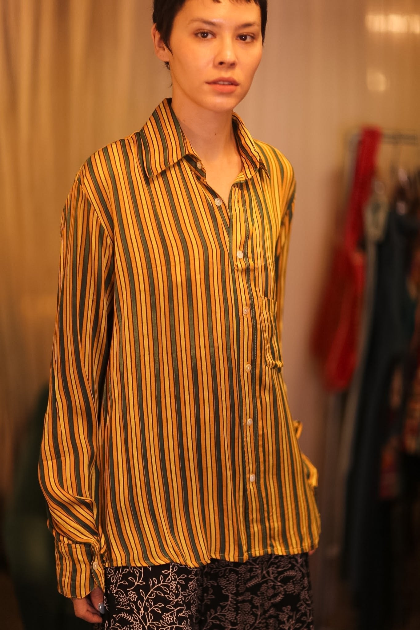 SILK BOYFRIEND SHIRT WARSIN - BANGKOK TAILOR CLOTHING STORE - HANDMADE CLOTHING