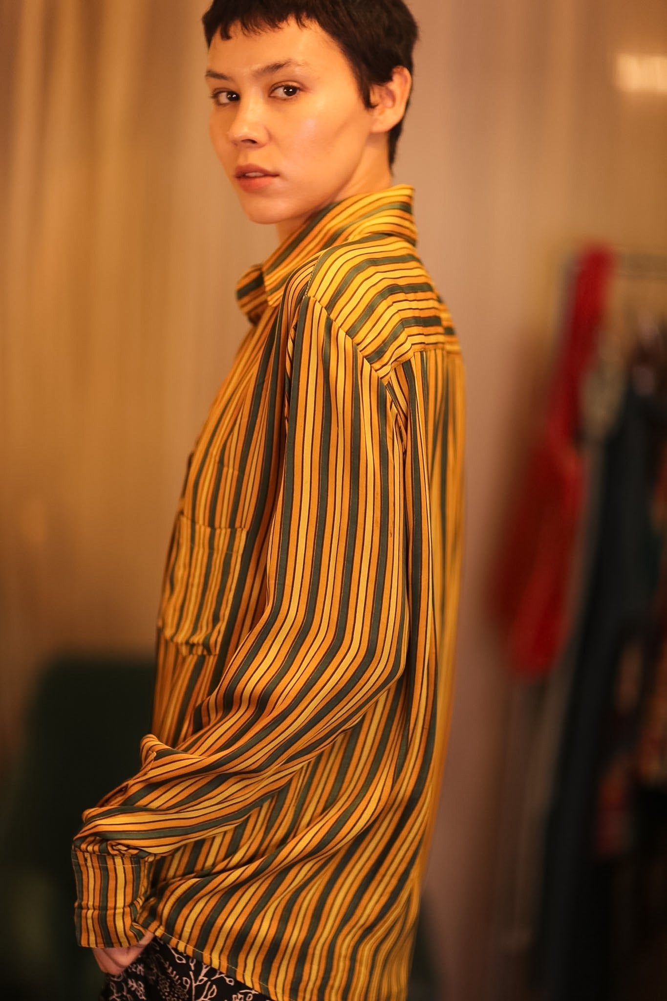 SILK BOYFRIEND SHIRT WARSIN - BANGKOK TAILOR CLOTHING STORE - HANDMADE CLOTHING