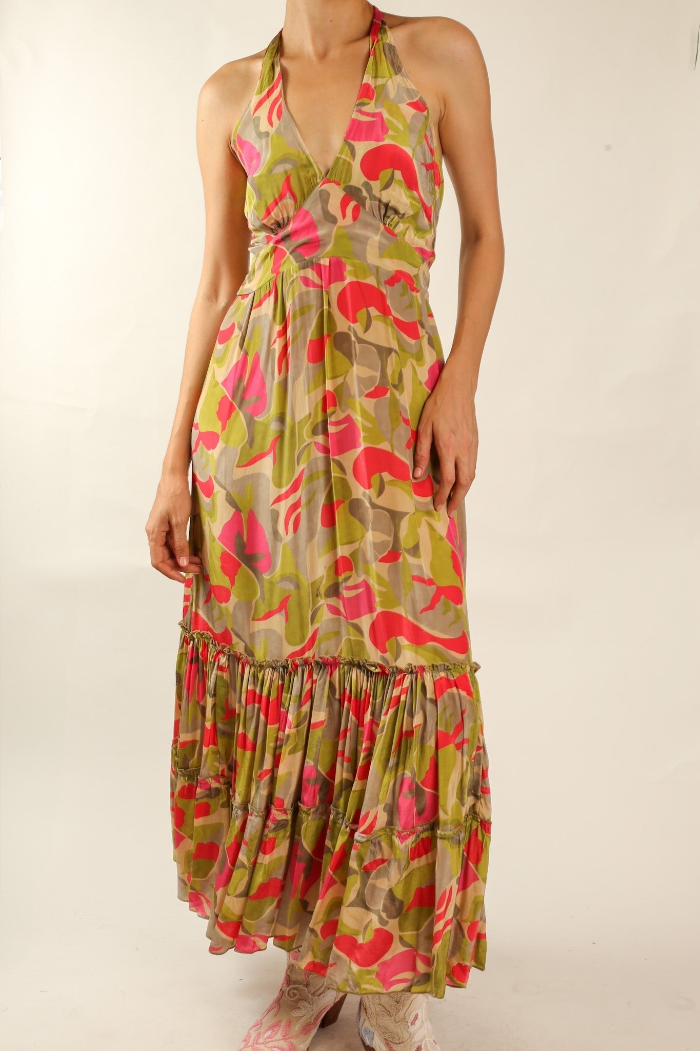 SILK DRESS ALEA - BANGKOK TAILOR CLOTHING STORE - HANDMADE CLOTHING