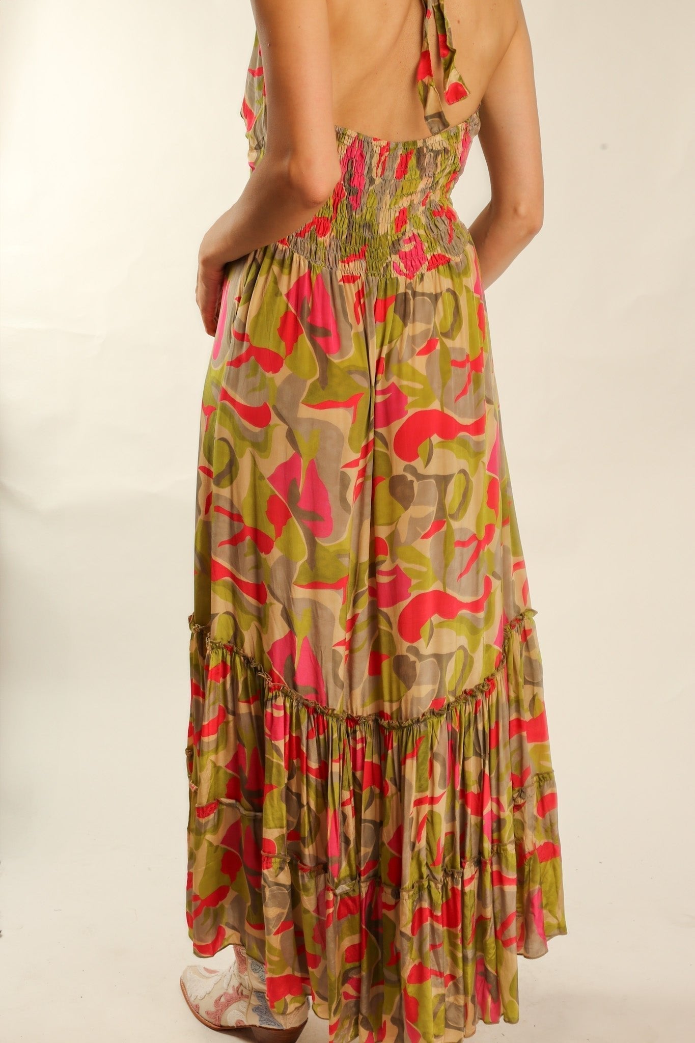 SILK DRESS ALEA - BANGKOK TAILOR CLOTHING STORE - HANDMADE CLOTHING