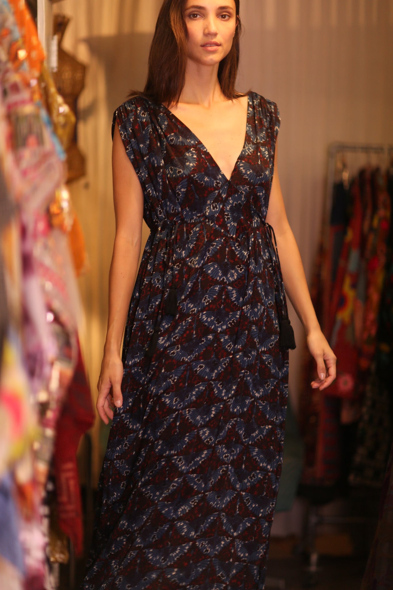 SILK DRESS VICTORIA ELLE - BANGKOK TAILOR CLOTHING STORE - HANDMADE CLOTHING