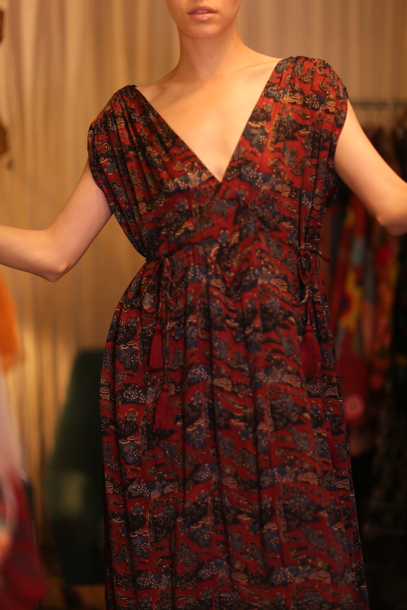 SILK DRESS VICTORIA GRACE - BANGKOK TAILOR CLOTHING STORE - HANDMADE CLOTHING